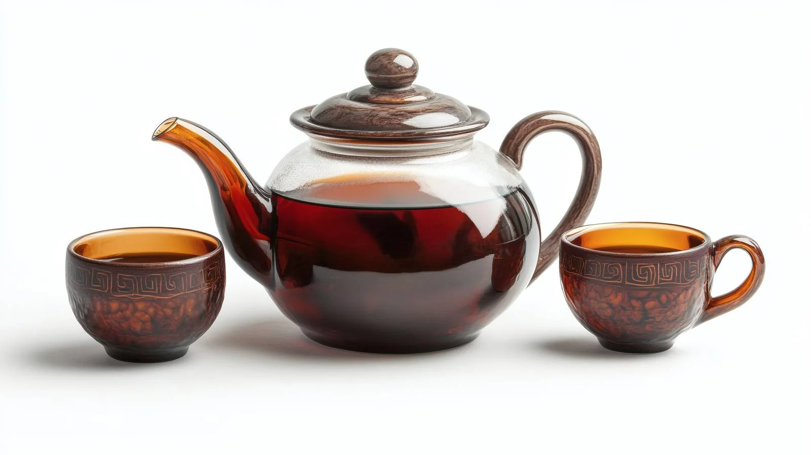 Elegant Tea Set on White Background — free download from Dotvec