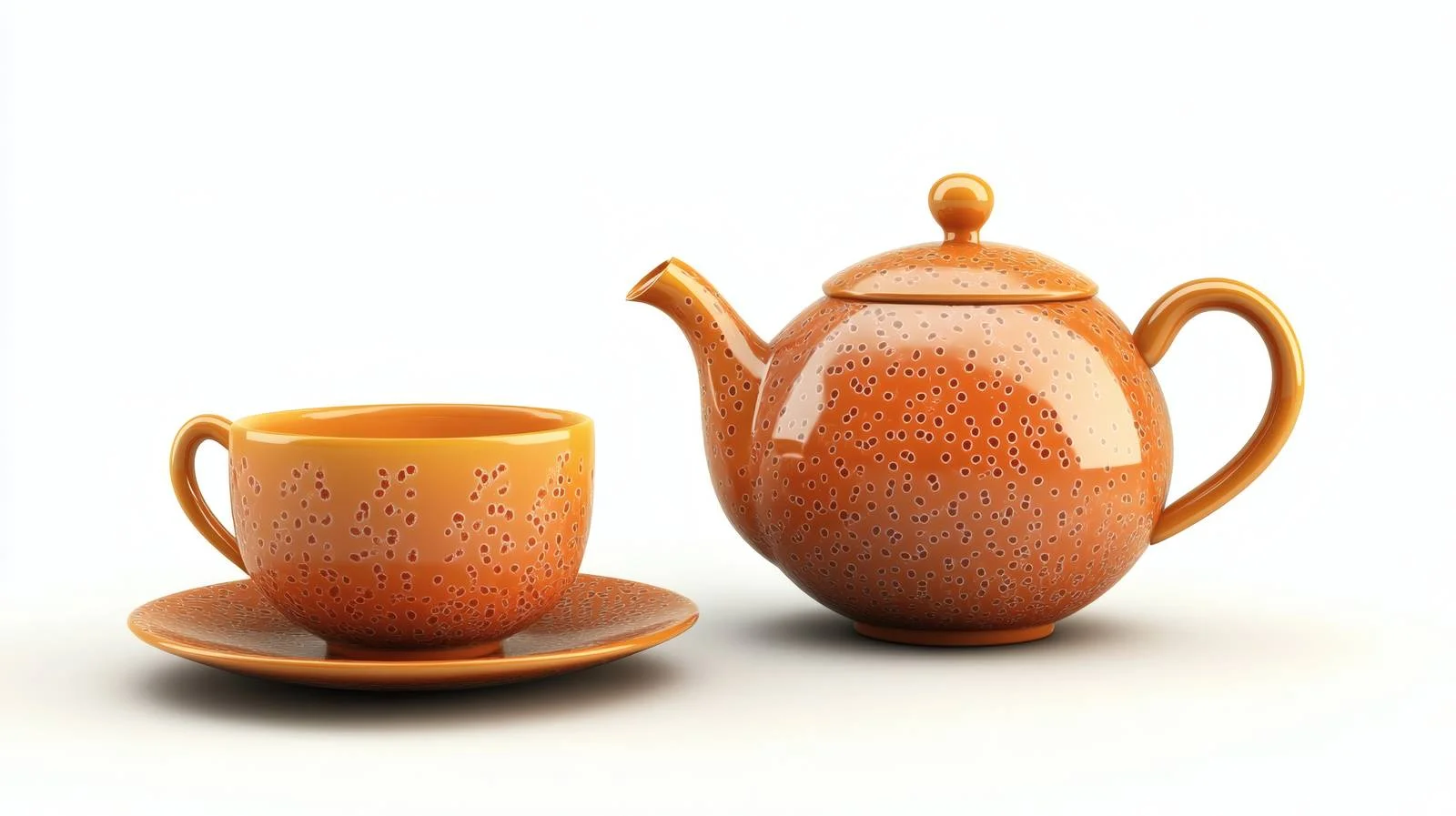 Classic Teapot and Cup on White Background — free download from Dotvec