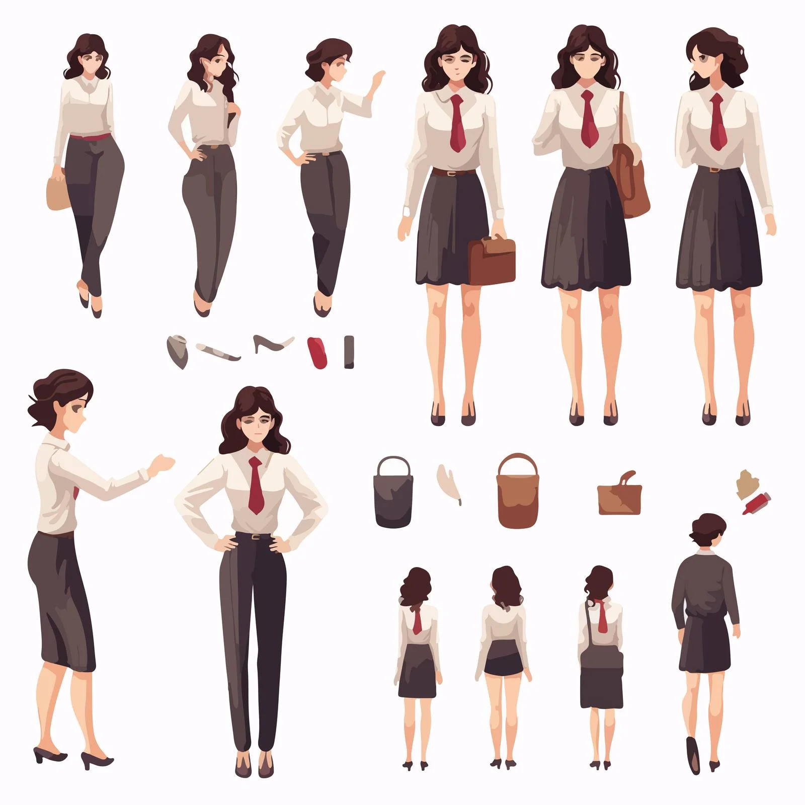 Female Educator Creator Tool: Lecturer Construction — free download from Dotvec