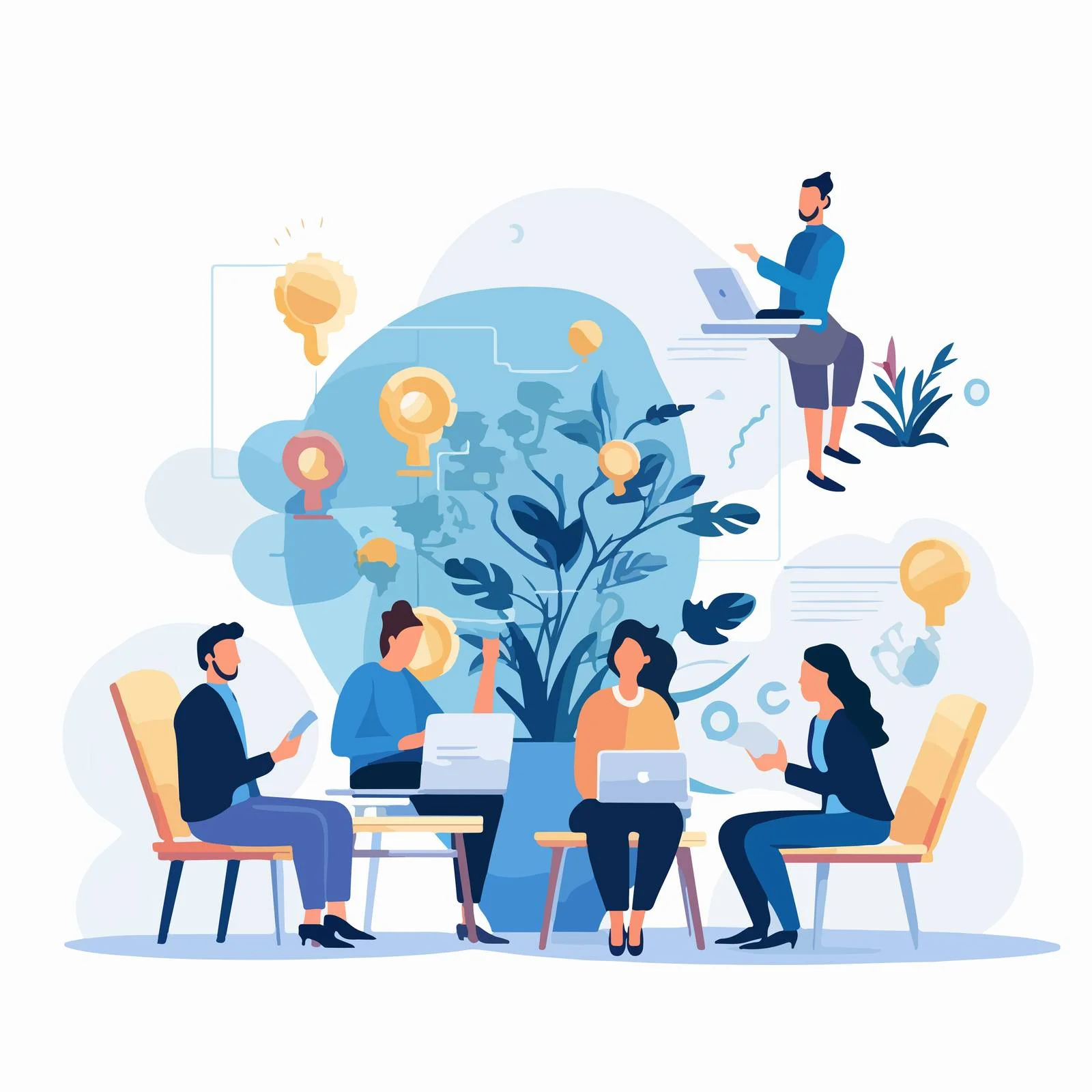 Collaboration at Creative Firm: Team Members — free download from Dotvec