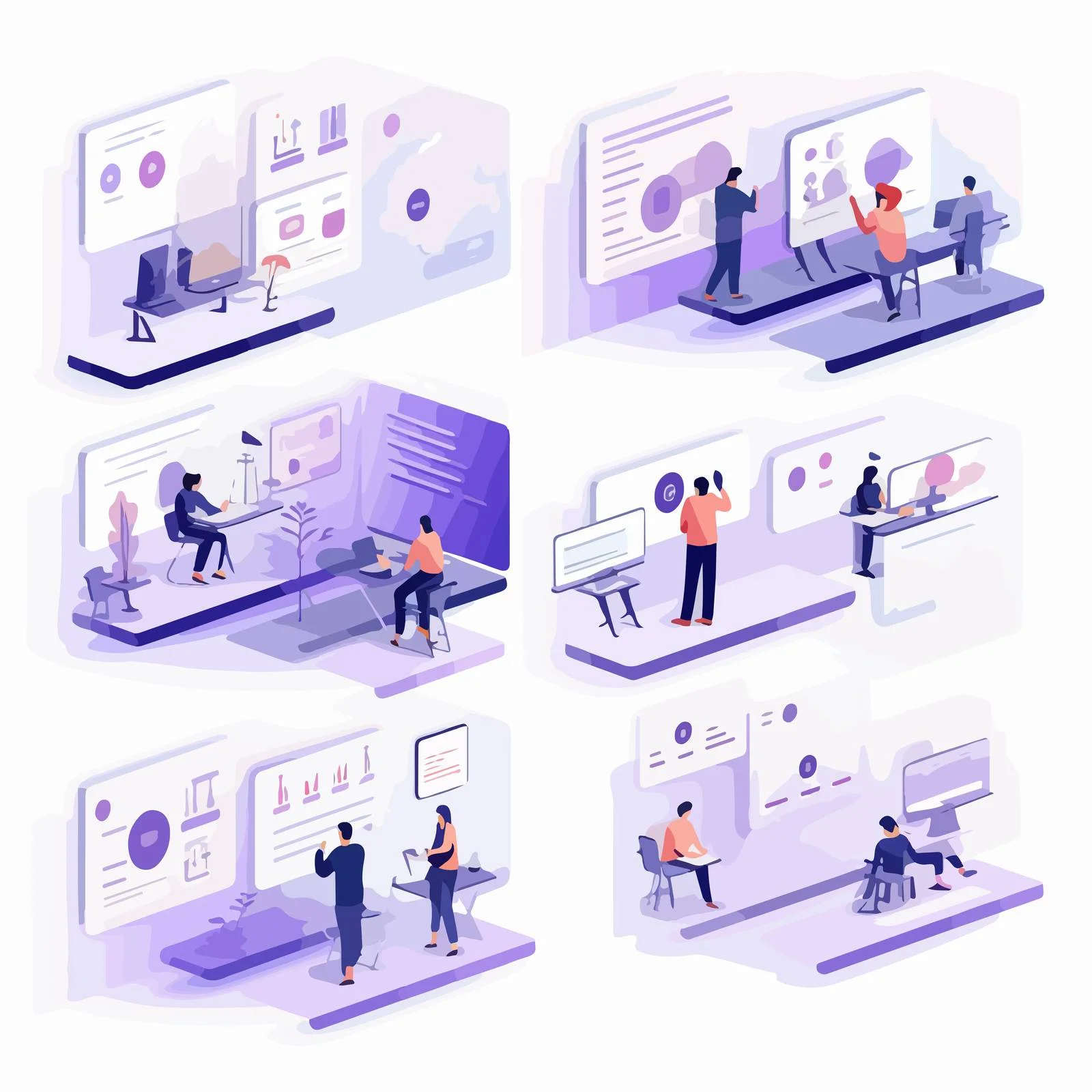 Corporate Team Showcases IT Projects Presentation — free download from Dotvec