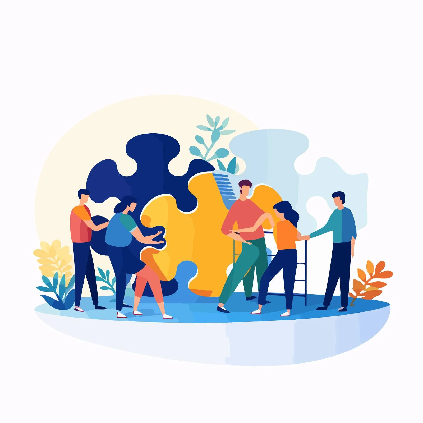 Collaborative Business Partnerships: Teamwork Essence — free download from Dotvec