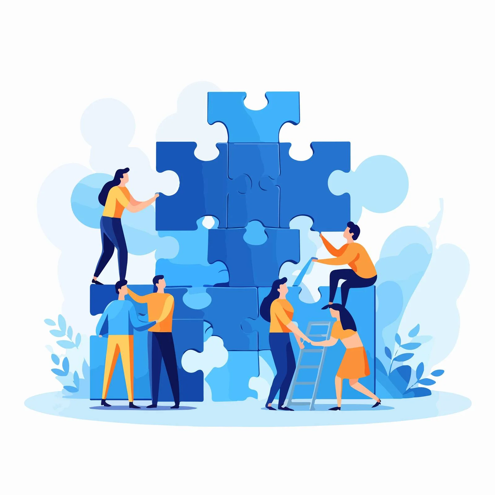 Collaborative Business Partnerships: Teamwork Essence — free download from Dotvec