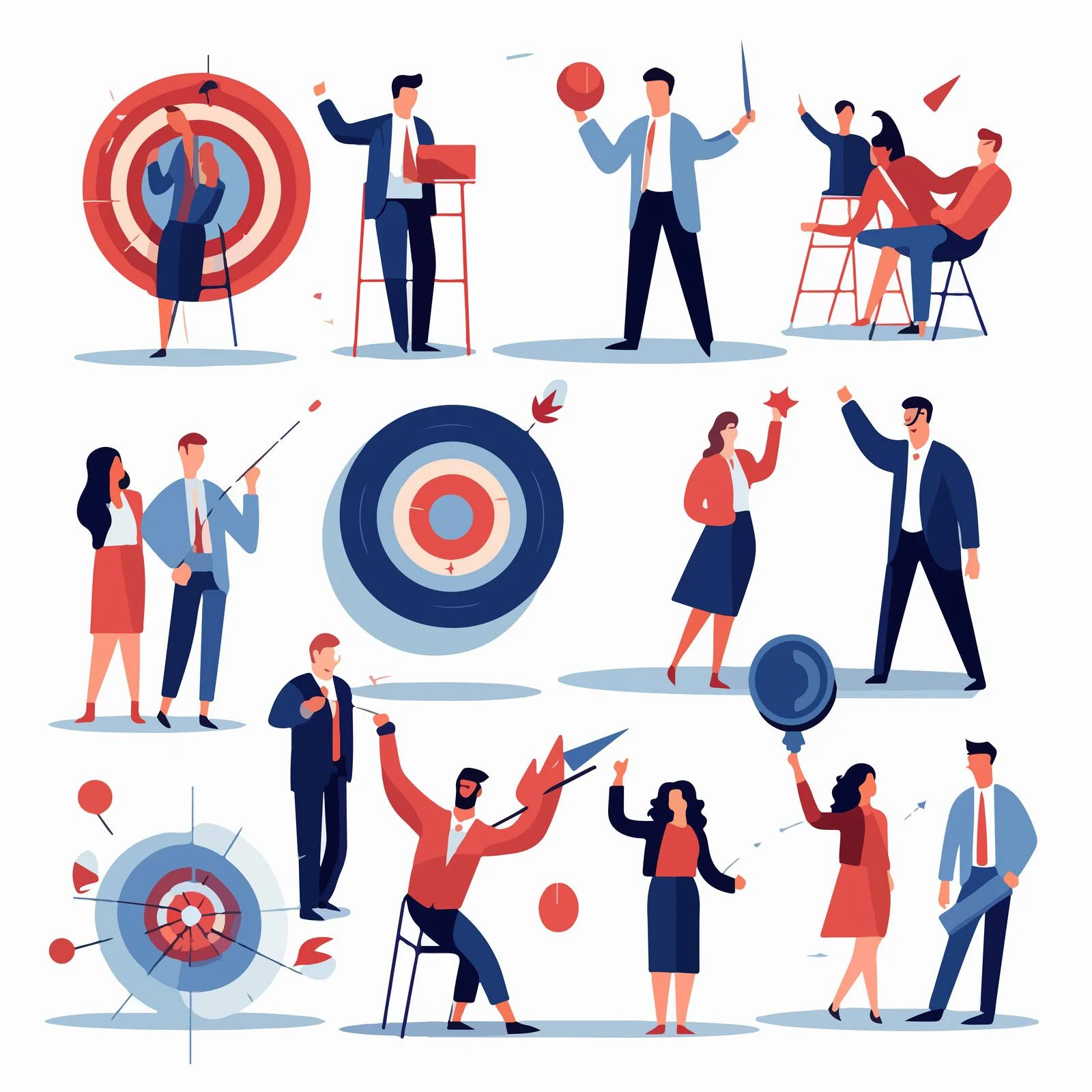 Collaborative Goals in Illustration Collection — free download from Dotvec