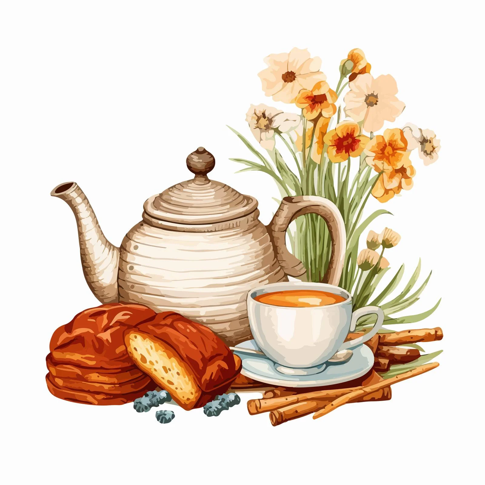 Rustic Tea Time with Clover Honey — free download from Dotvec