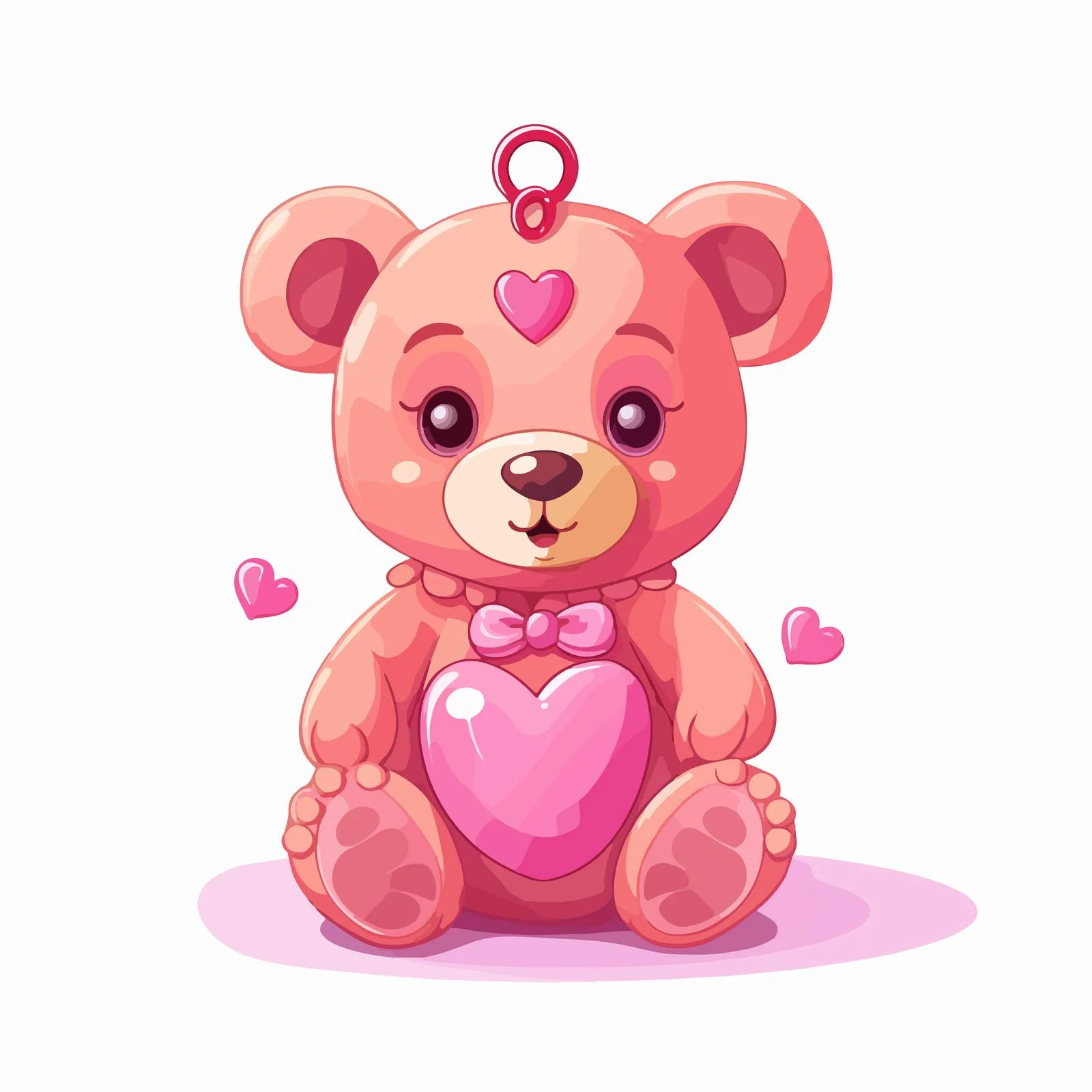 Adorable Teddy Bear Vector Illustration — free download from Dotvec