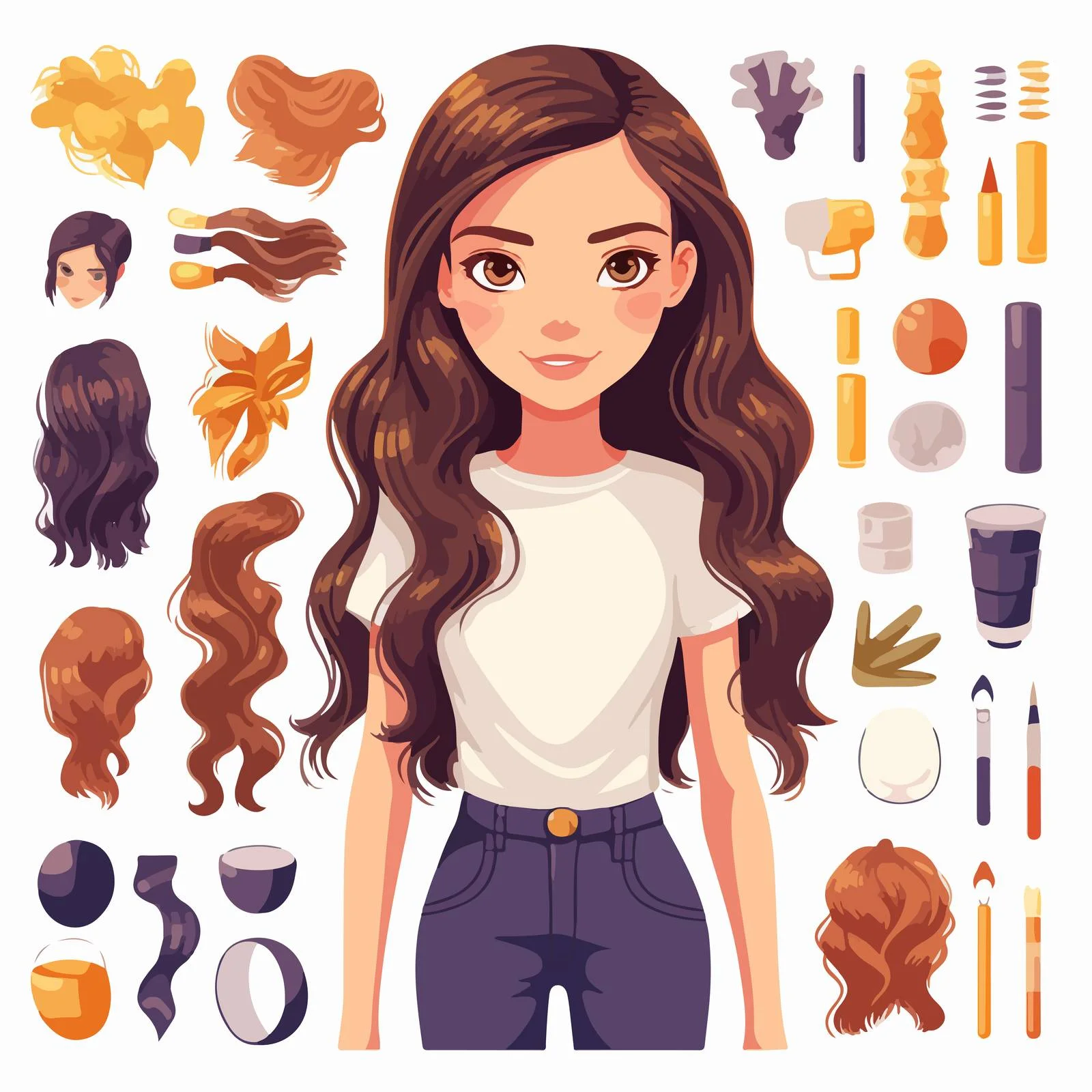 Adolescent Female Animation Toolkit for Construction — free download from Dotvec