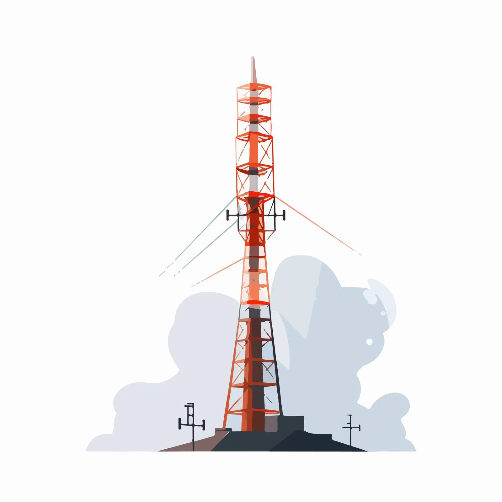 Broadcasting Radio Mast for Communication Tower — free download from Dotvec