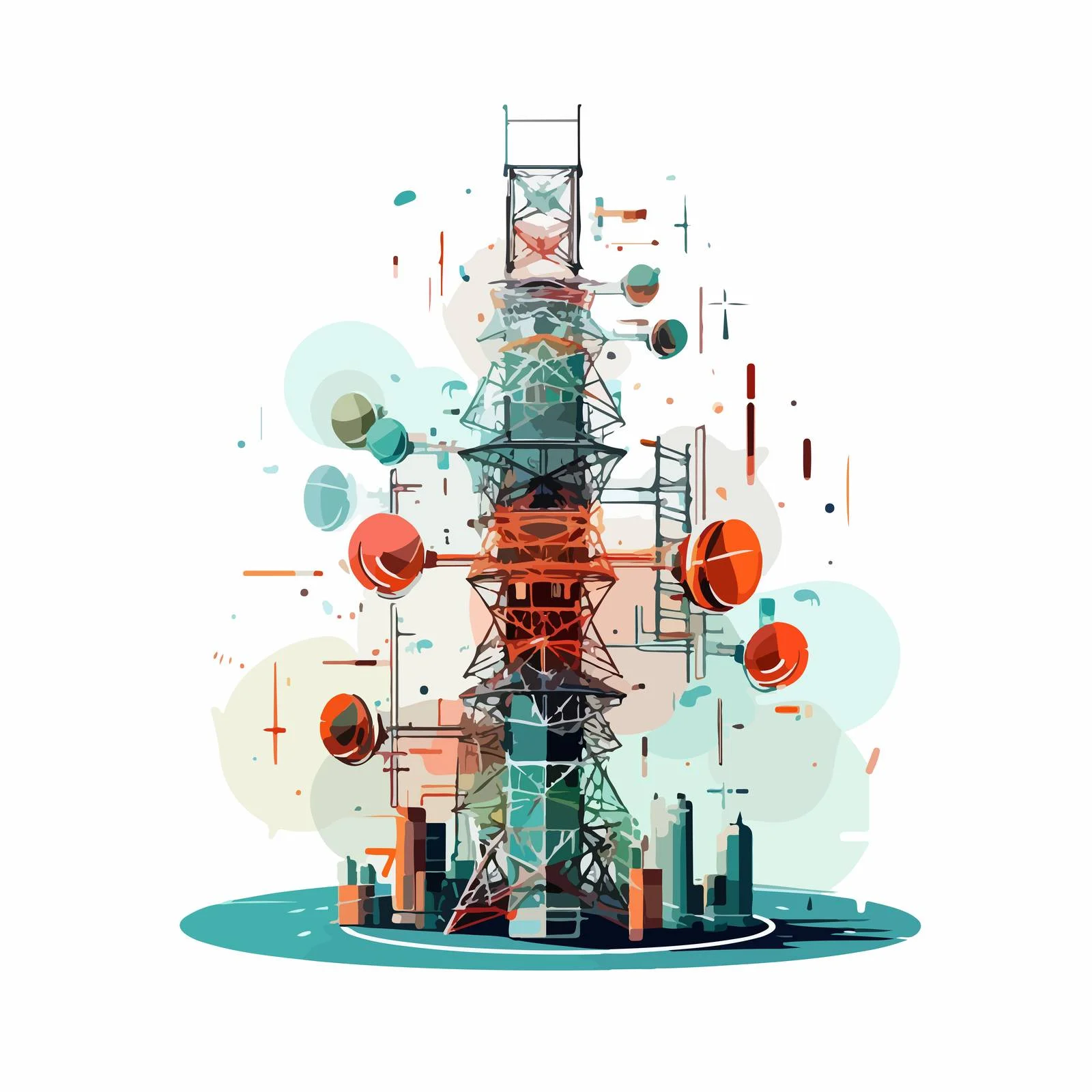 Elevated Communication Tower for Signal Reception — free download from Dotvec