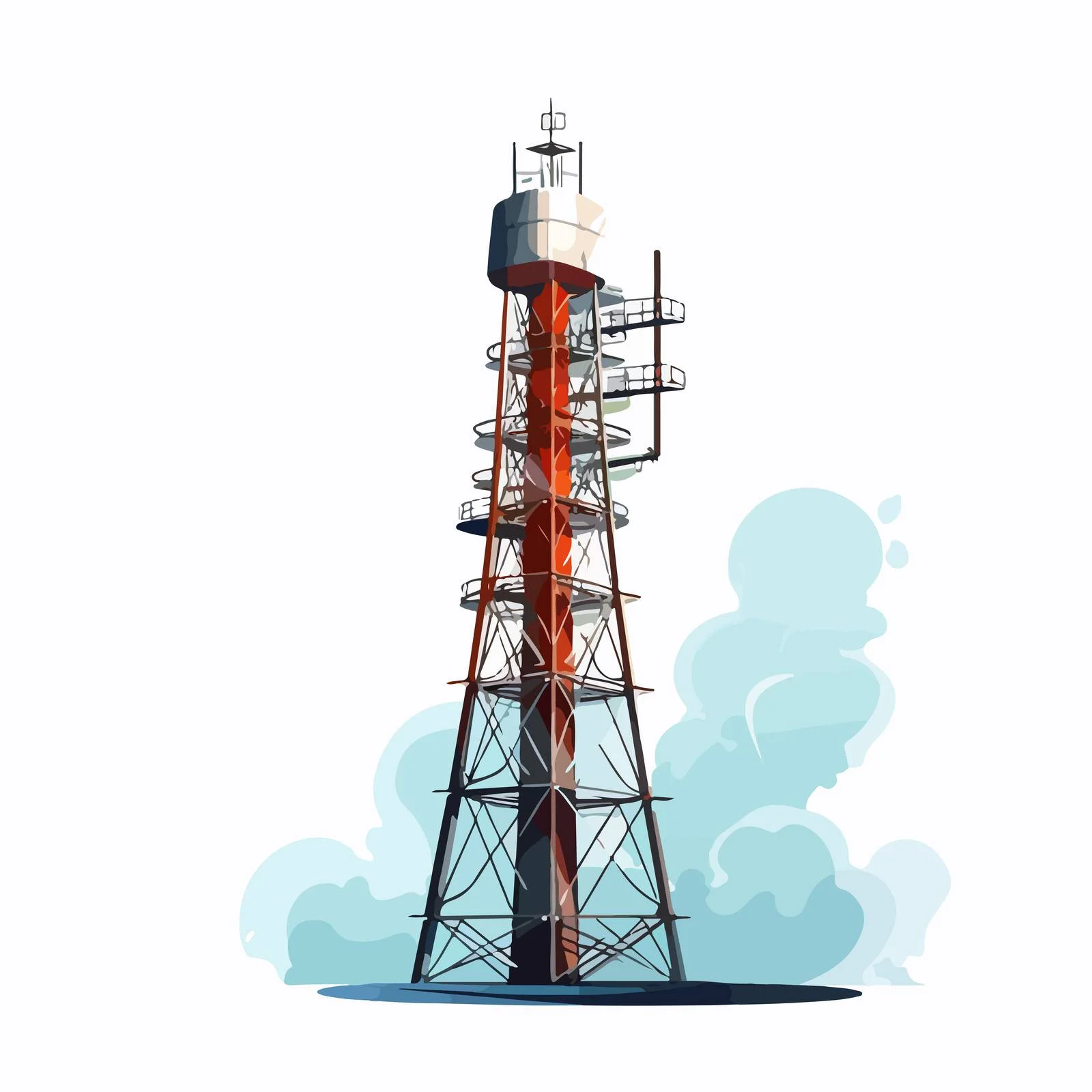 Modern Telecommunication Tower for Signal Reception — free download from Dotvec