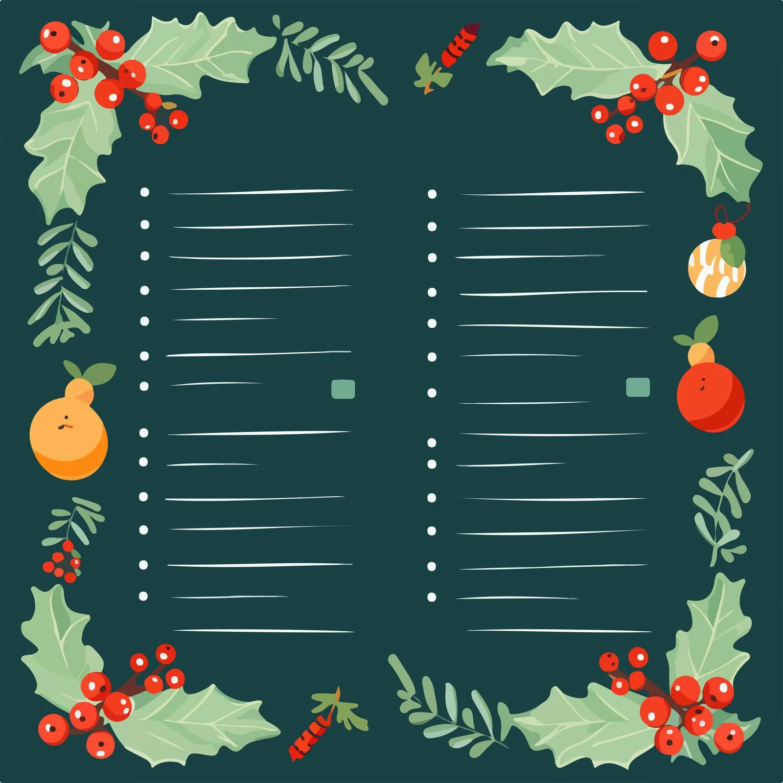 Traditional Seaside Wish List Templates — free download from Dotvec