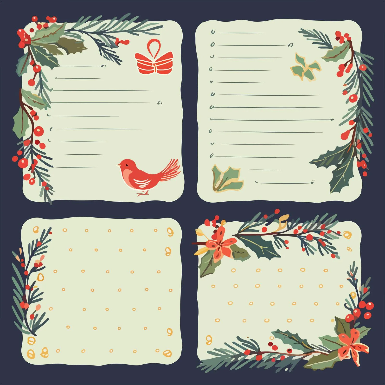 Traditional Seaside Wish List Templates — free download from Dotvec