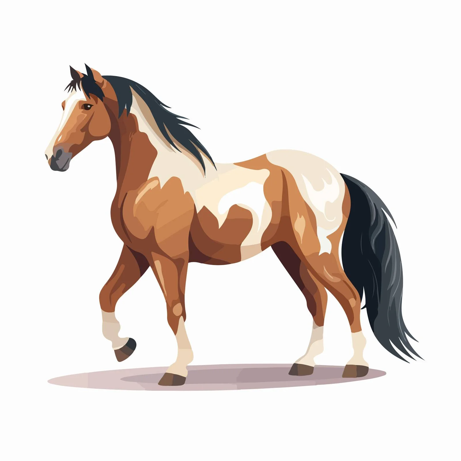 Graceful Tennessee Walking Horse Vector Graphic — free download from Dotvec