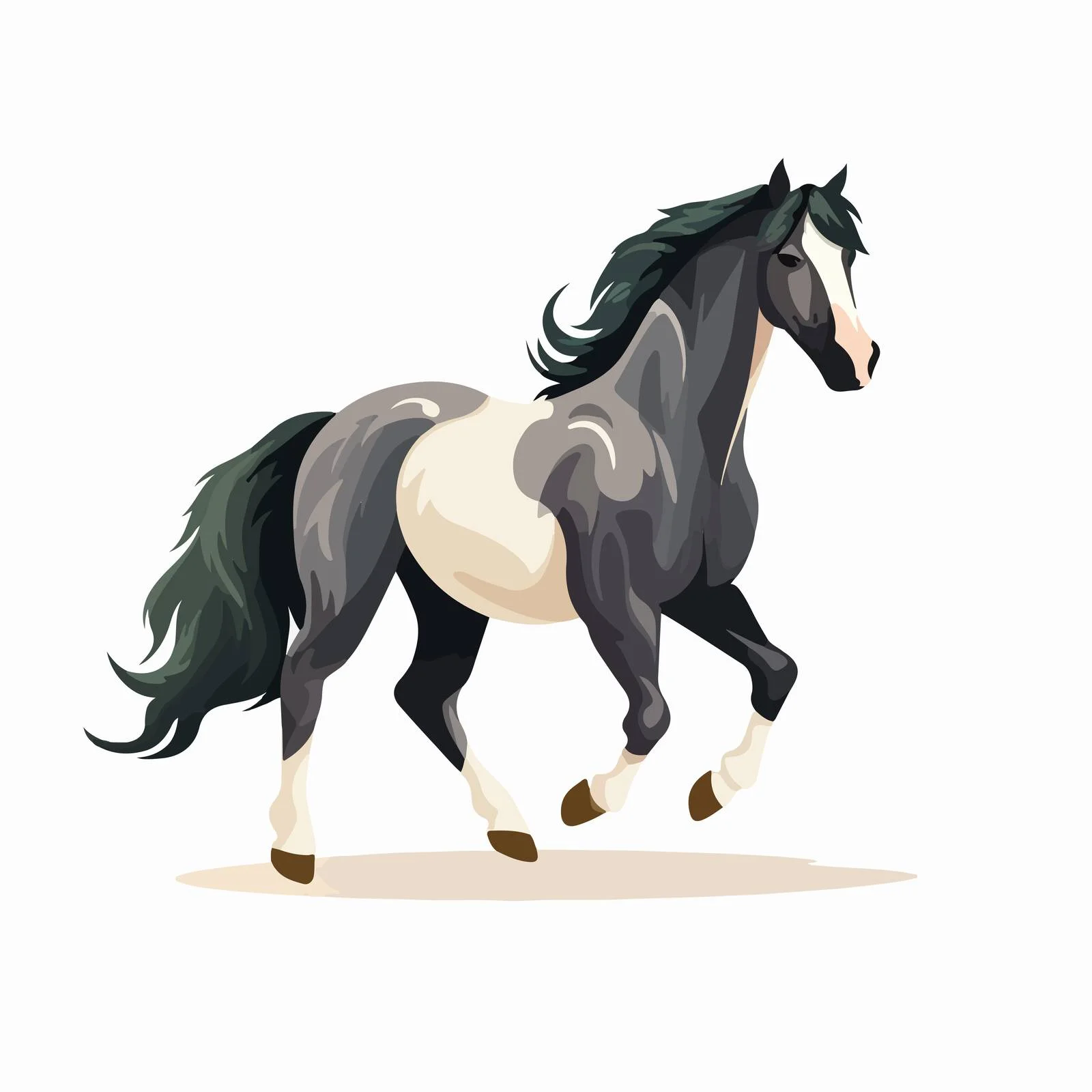 Elegant Tennessee Walking Horse Vector Illustration — free download from Dotvec