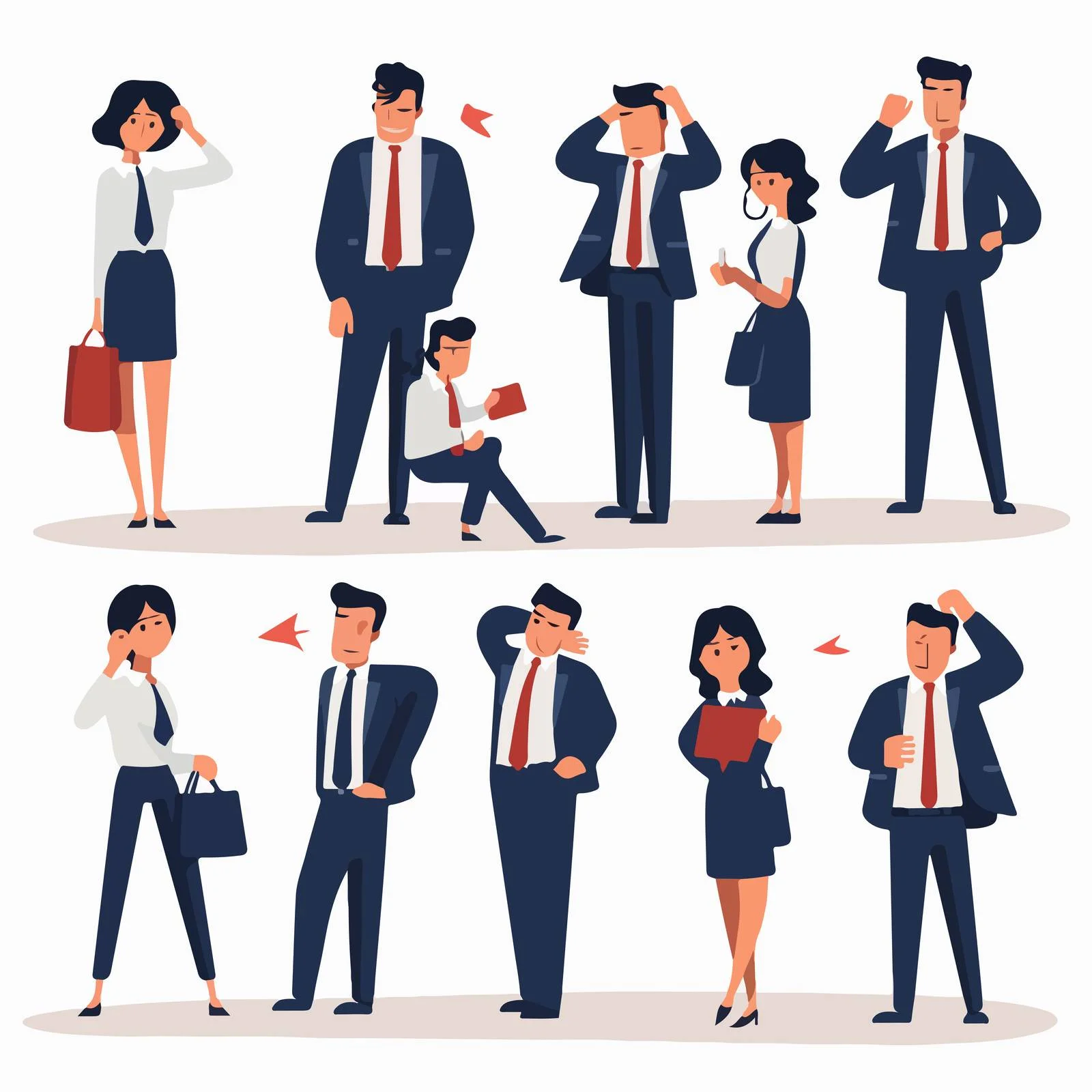 Stressed Business Executives Expressing Dissatisfaction — free download from Dotvec