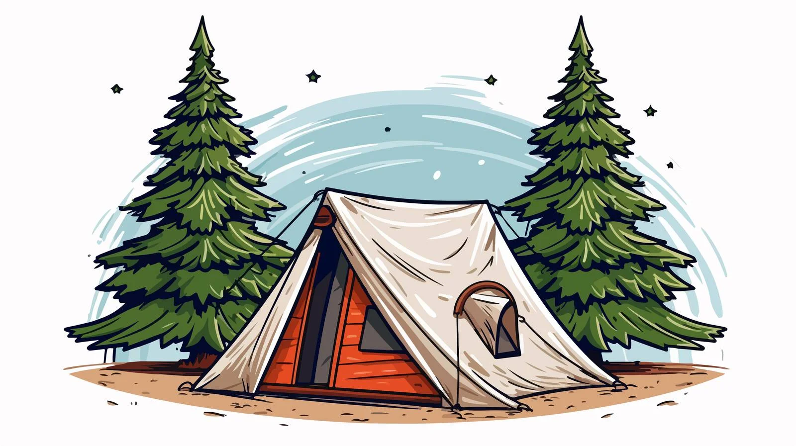 Holiday Camping Scene — free download from Dotvec