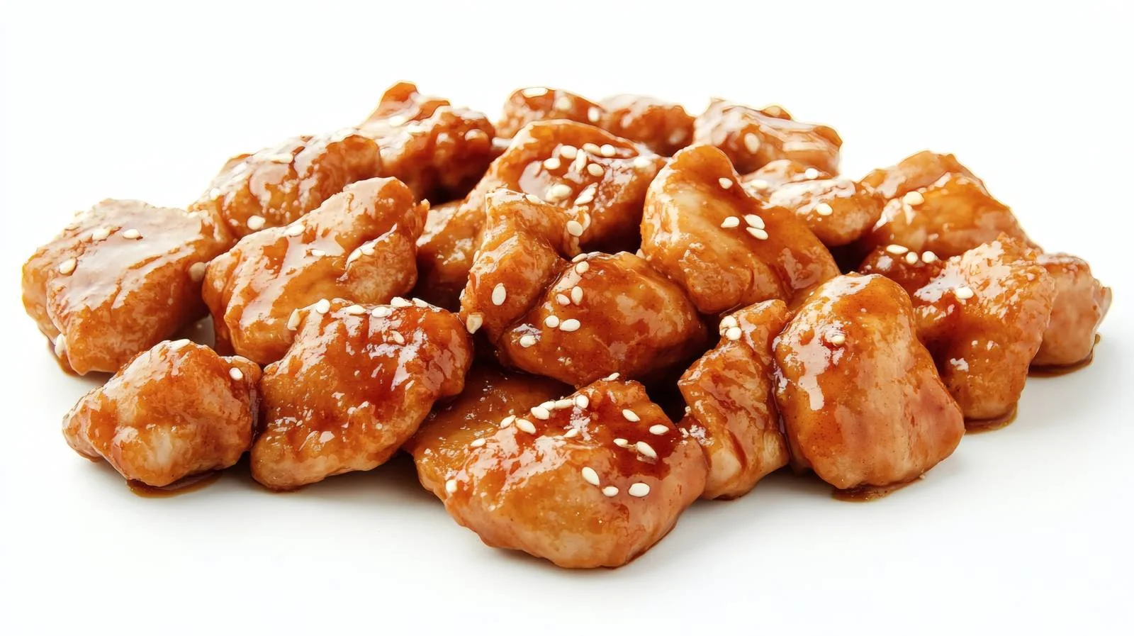 Succulent Teriyaki Chicken on White Background — free download from Dotvec