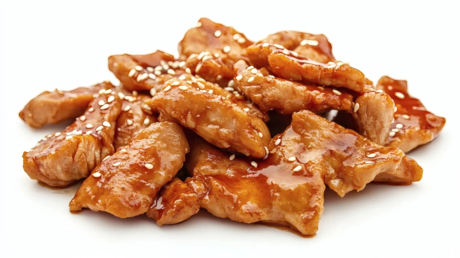 Succulent Teriyaki Chicken on White Background — free download from Dotvec