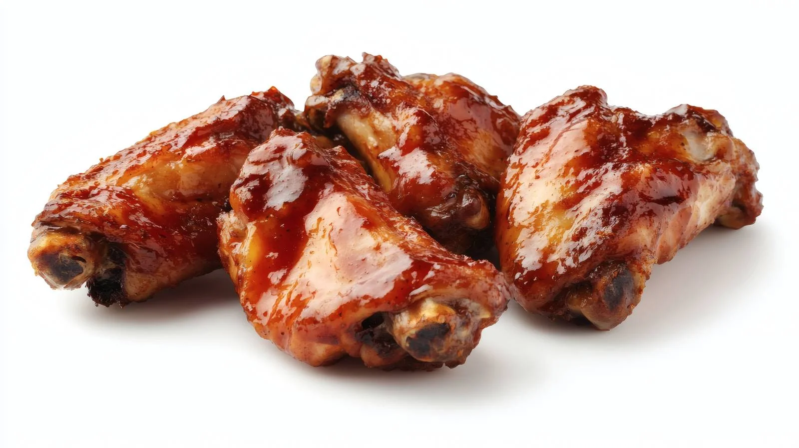 Succulent Teriyaki Chicken Wings on White — free download from Dotvec