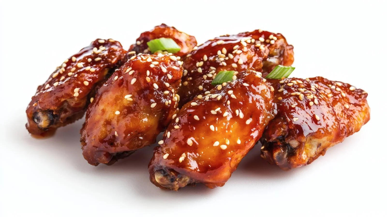 Delicious Teriyaki Chicken Wings on White — free download from Dotvec