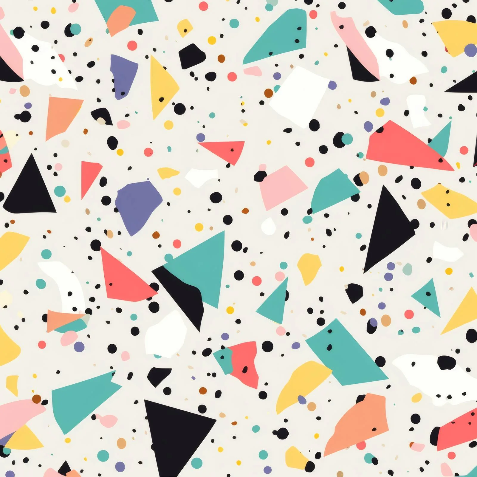 Colorful Terrazzo Seamless Pattern with Fractured Chips — free download from Dotvec