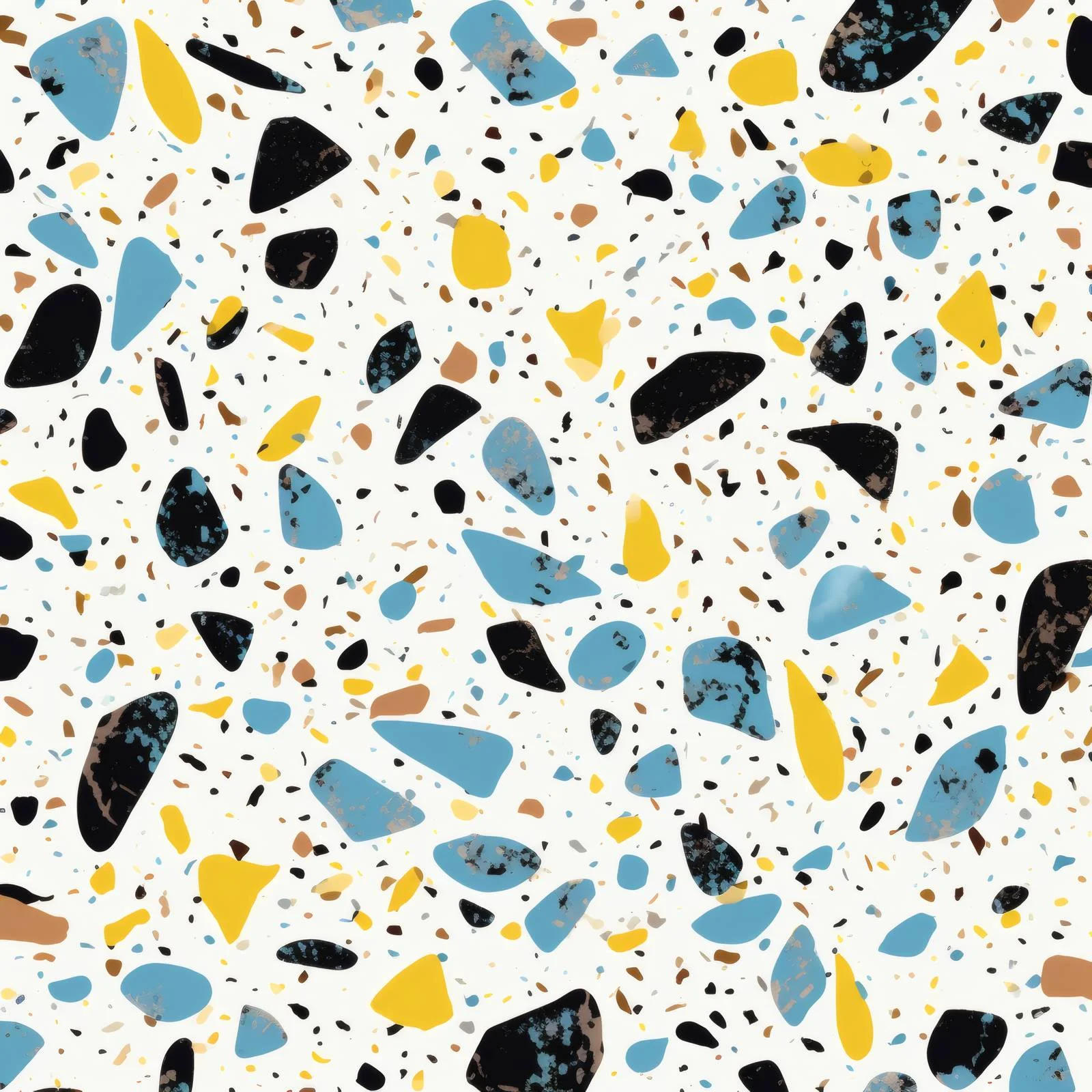 Elegant Blue Terrazzo Seamless Pattern Design — free download from Dotvec