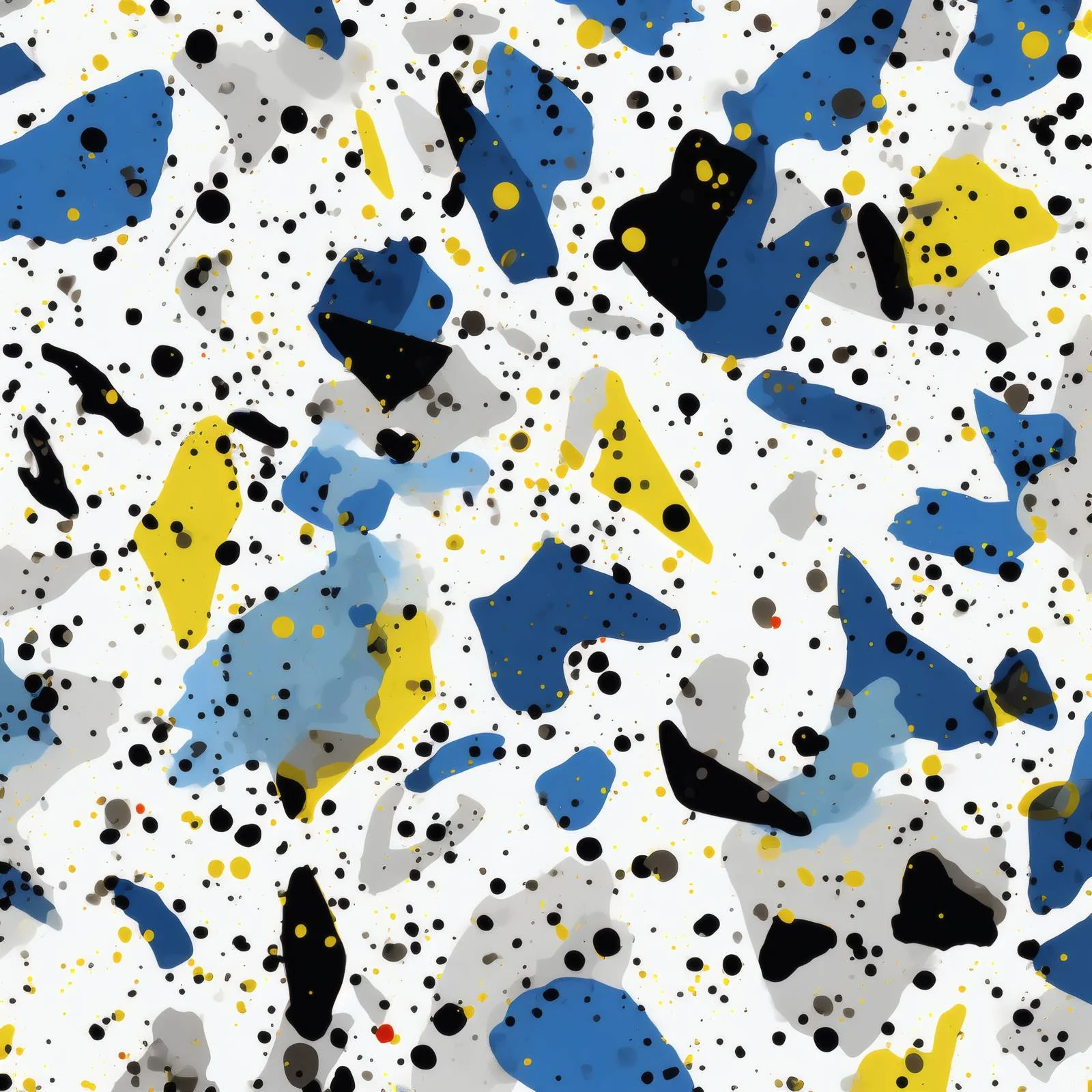 Blue Seamless Terrazzo Tile Pattern Design — free download from Dotvec