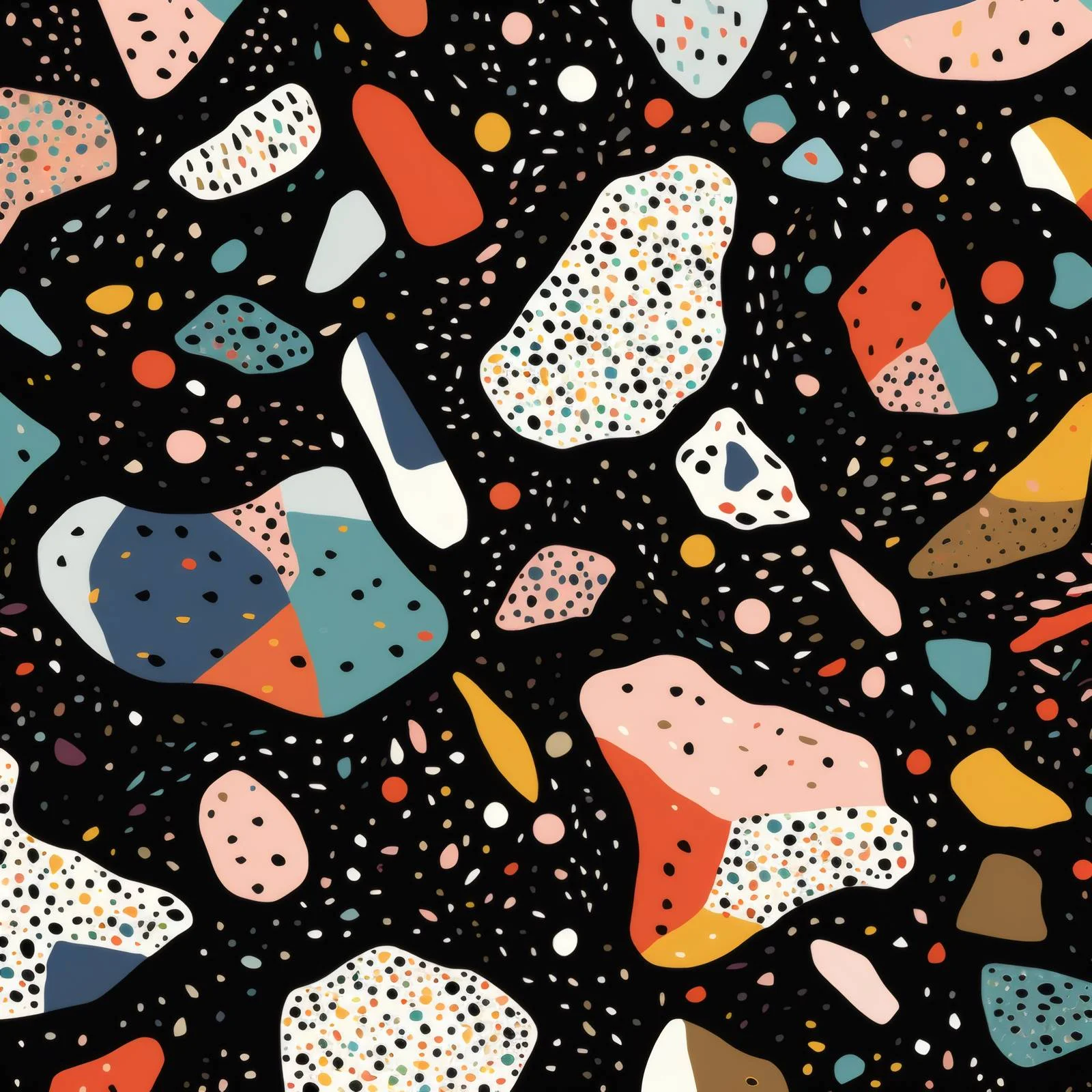Modern Terrazzo Seamless Pattern Design Element — free download from Dotvec
