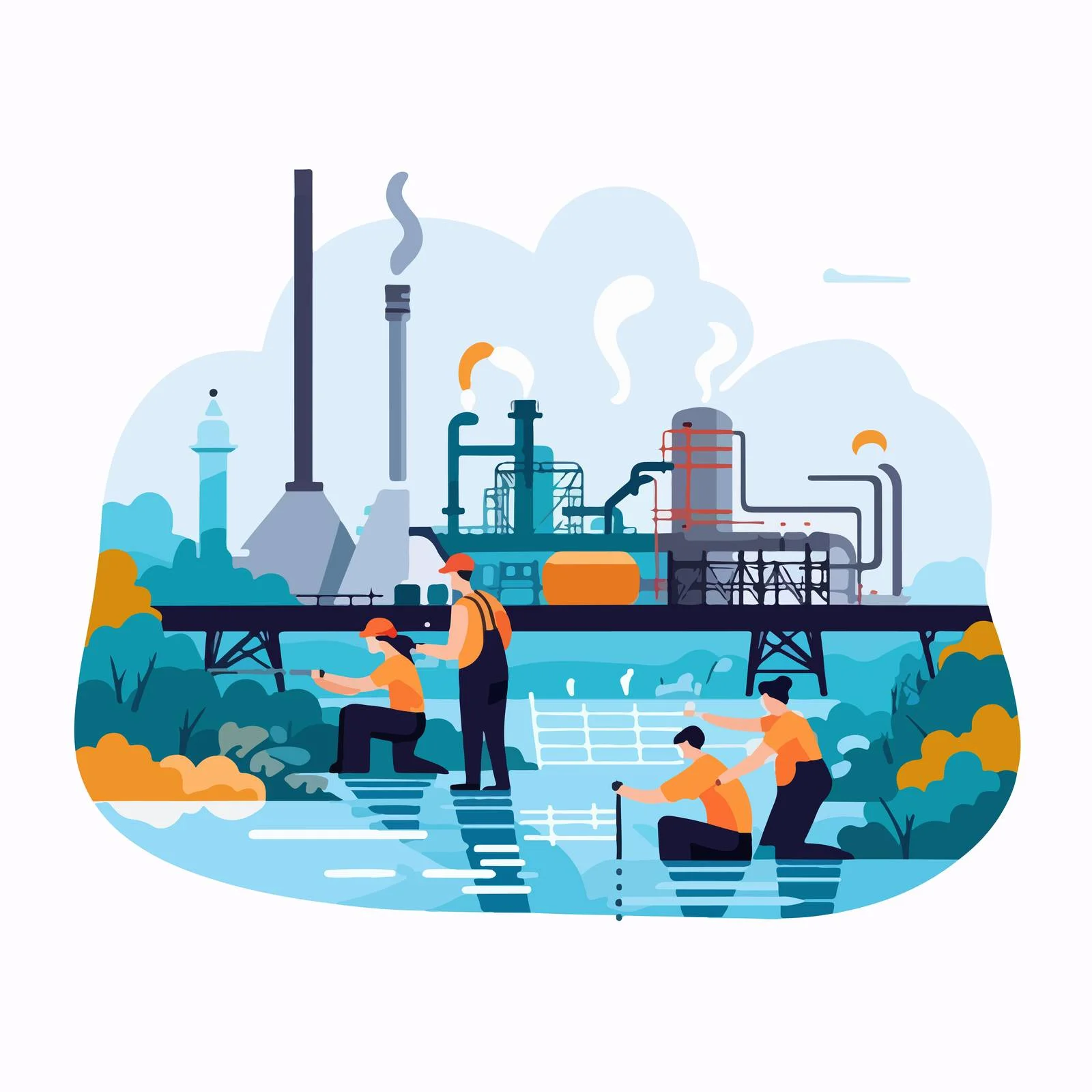 Industrial Water Contamination Inspection Process — free download from Dotvec