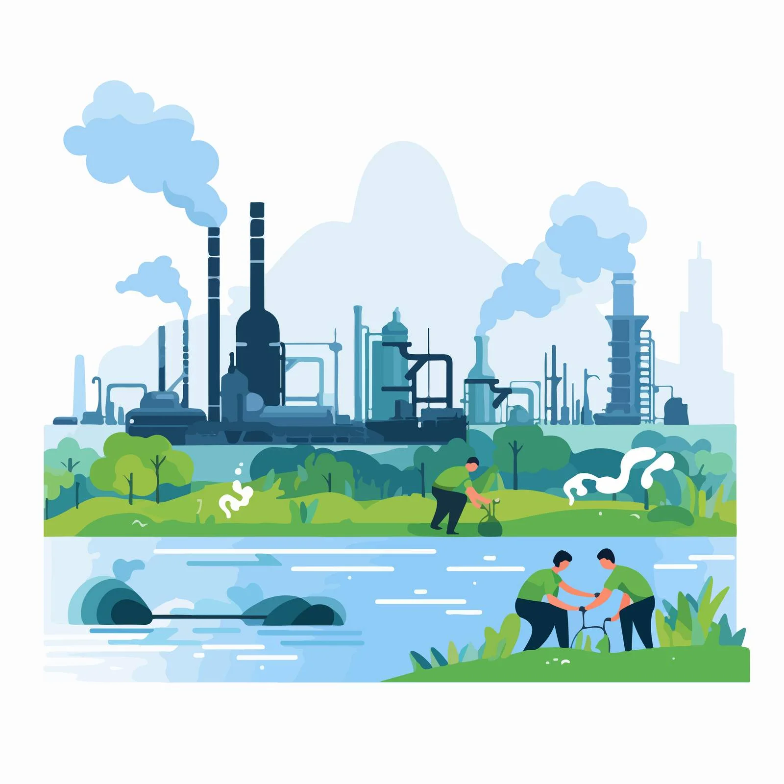 Industrial Water Contamination Testing Process — free download from Dotvec