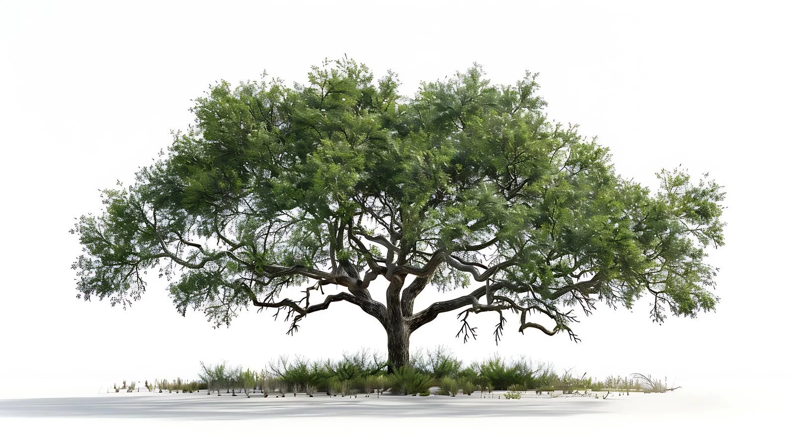 Majestic Texas Live Oak in Spring Isolation — free download from Dotvec
