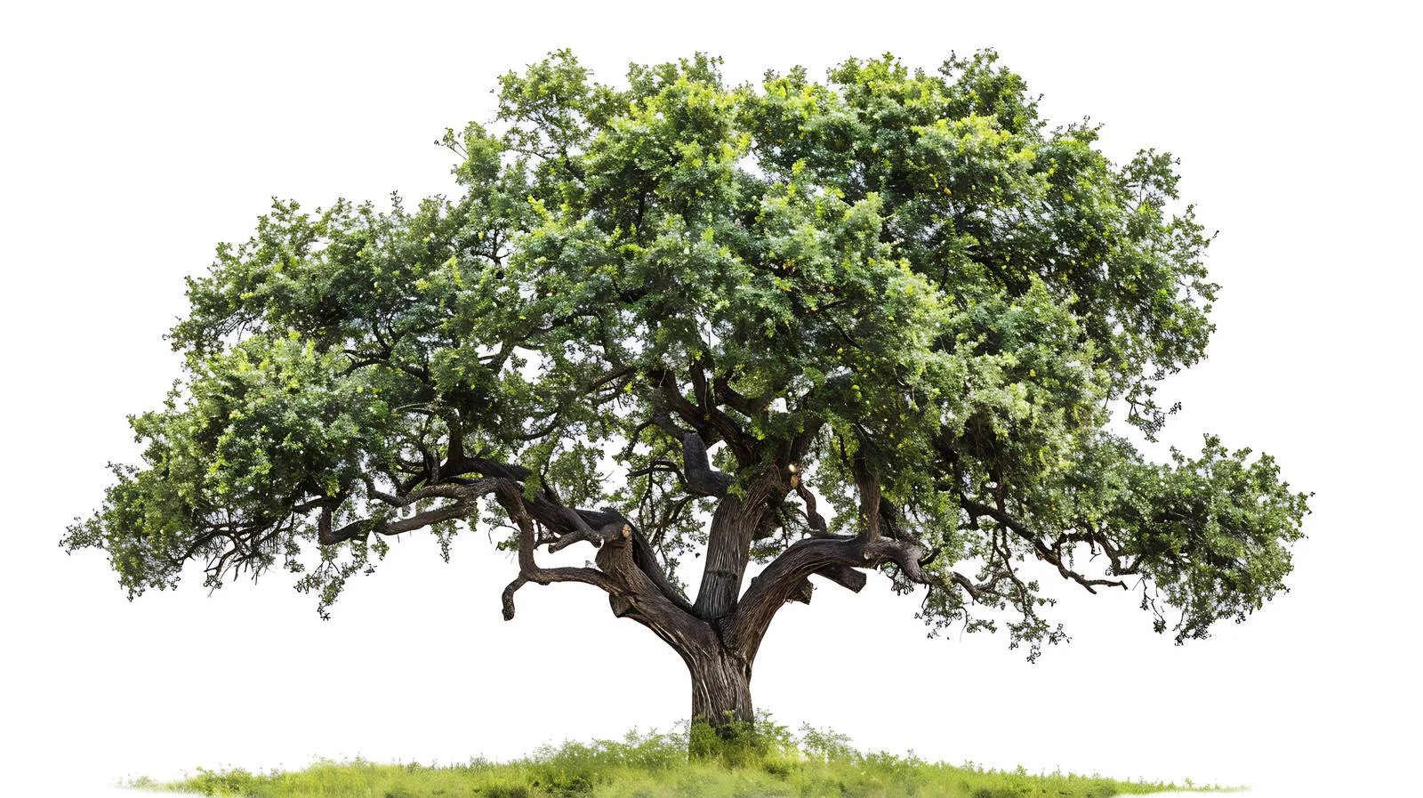 Blooming Texas Live Oak Tree Isolated — free download from Dotvec