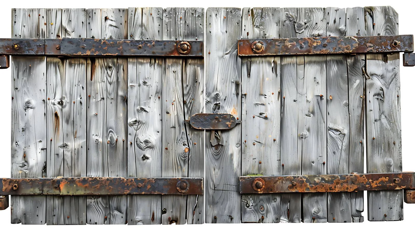 Natural Wooden Gate Detail on White — free download from Dotvec