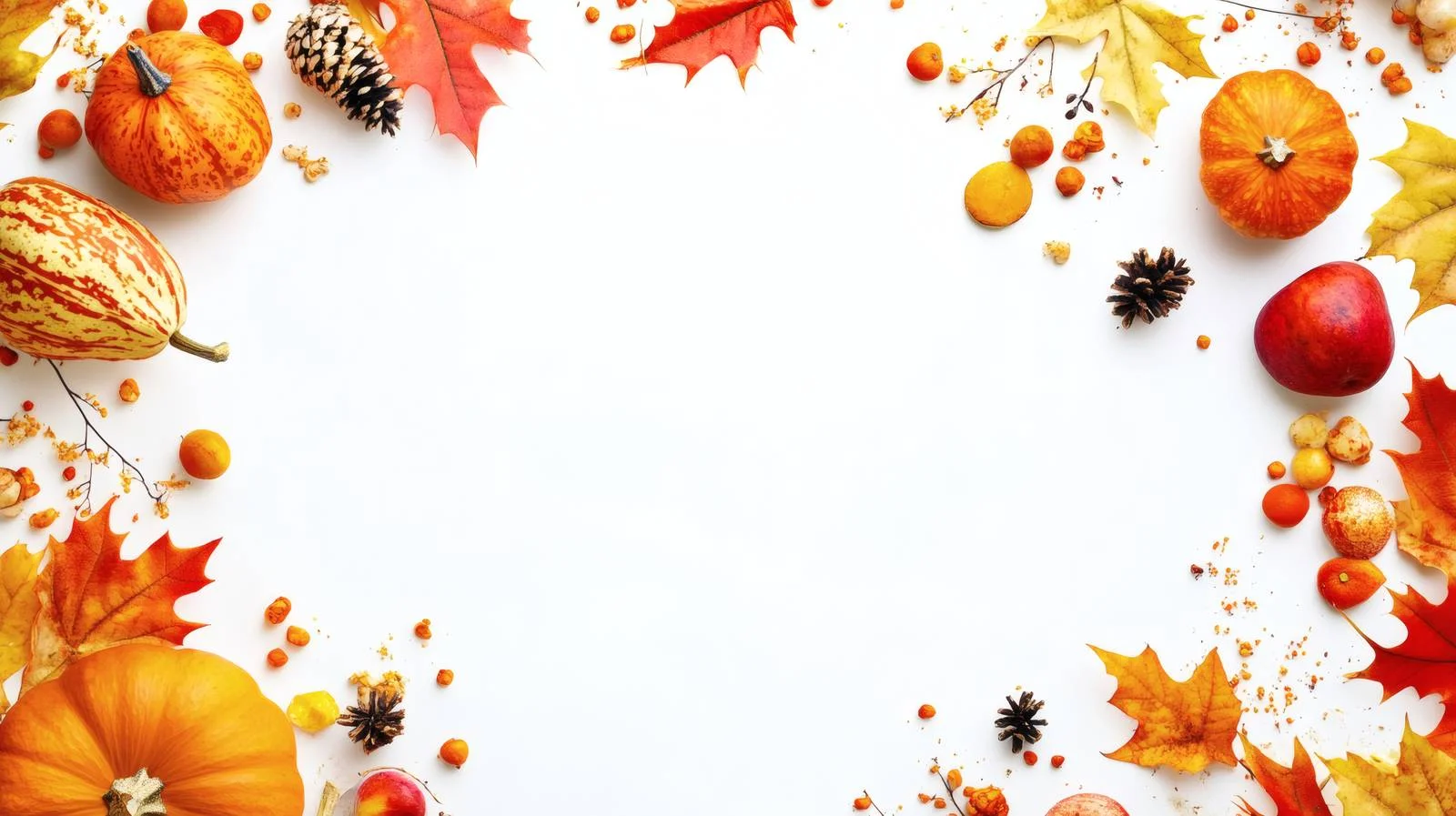 Elegant Thanksgiving Background on White Isolation — free download from Dotvec