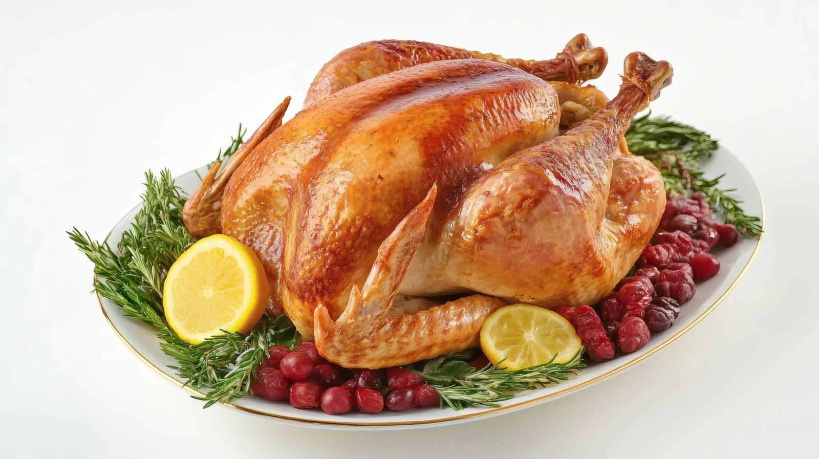Delicious Thanksgiving Turkey Meal on White — free download from Dotvec