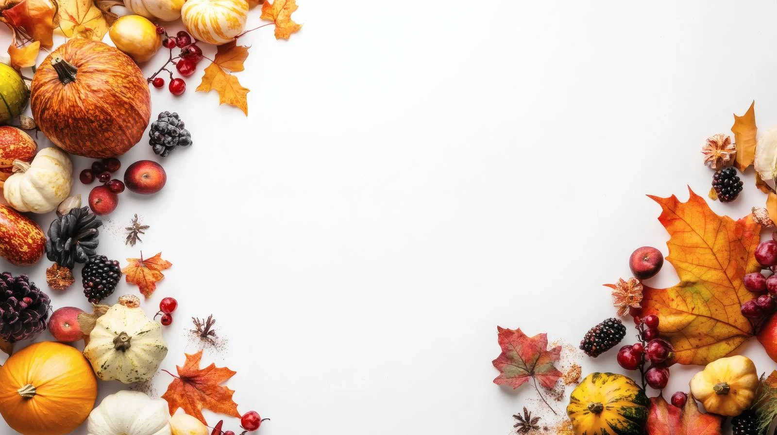 Elegant Thanksgiving Dinner Setting on White — free download from Dotvec