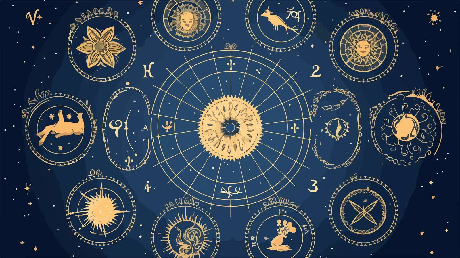 Zodiacal Constellations Positions — free download from Dotvec