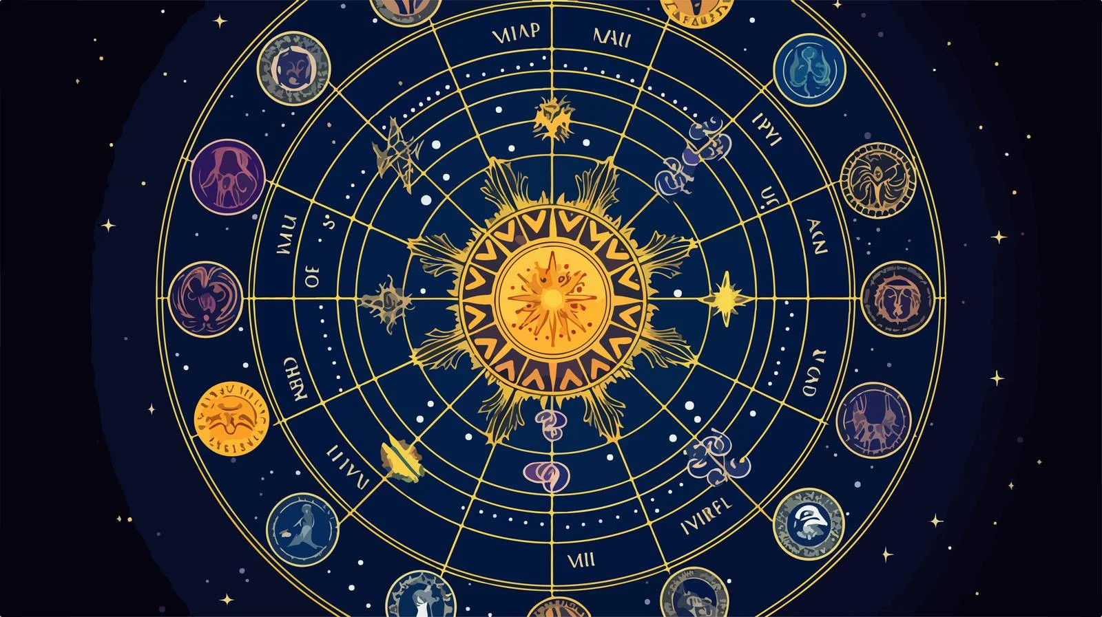 Zodiac Constellations: Position Vector Image — free download from Dotvec