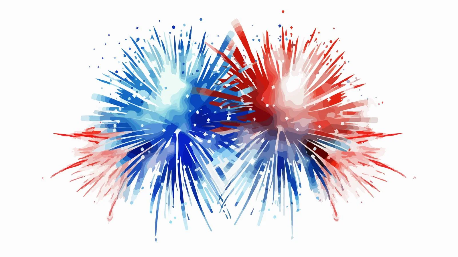 4th of July American Flag Fireworks — free download from Dotvec