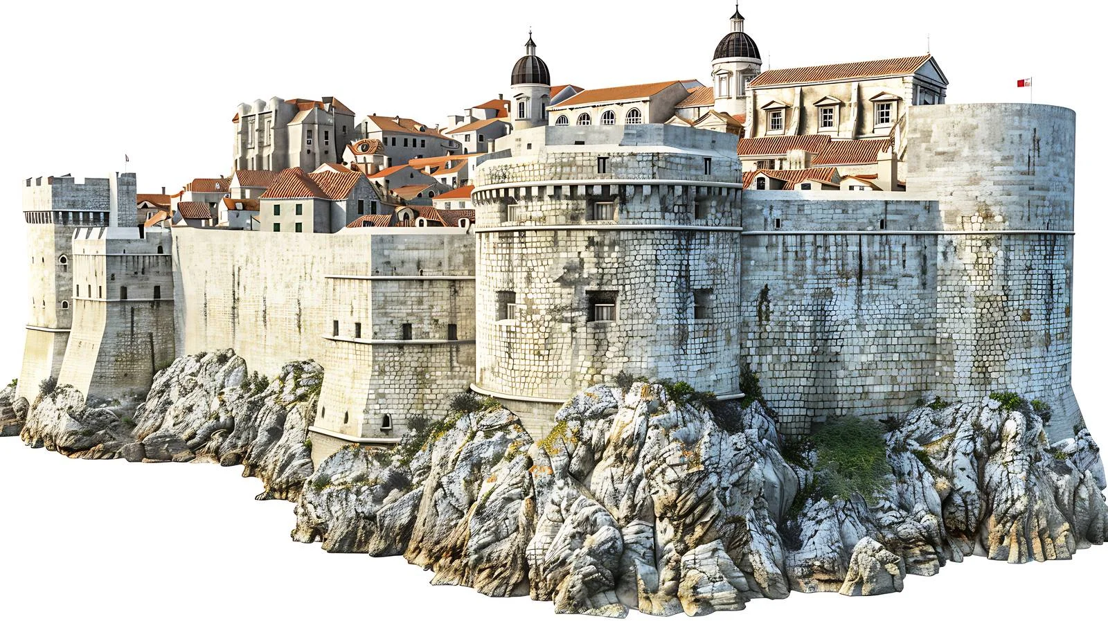 Historic Dubrovnik City Wall in Croatia — free download from Dotvec