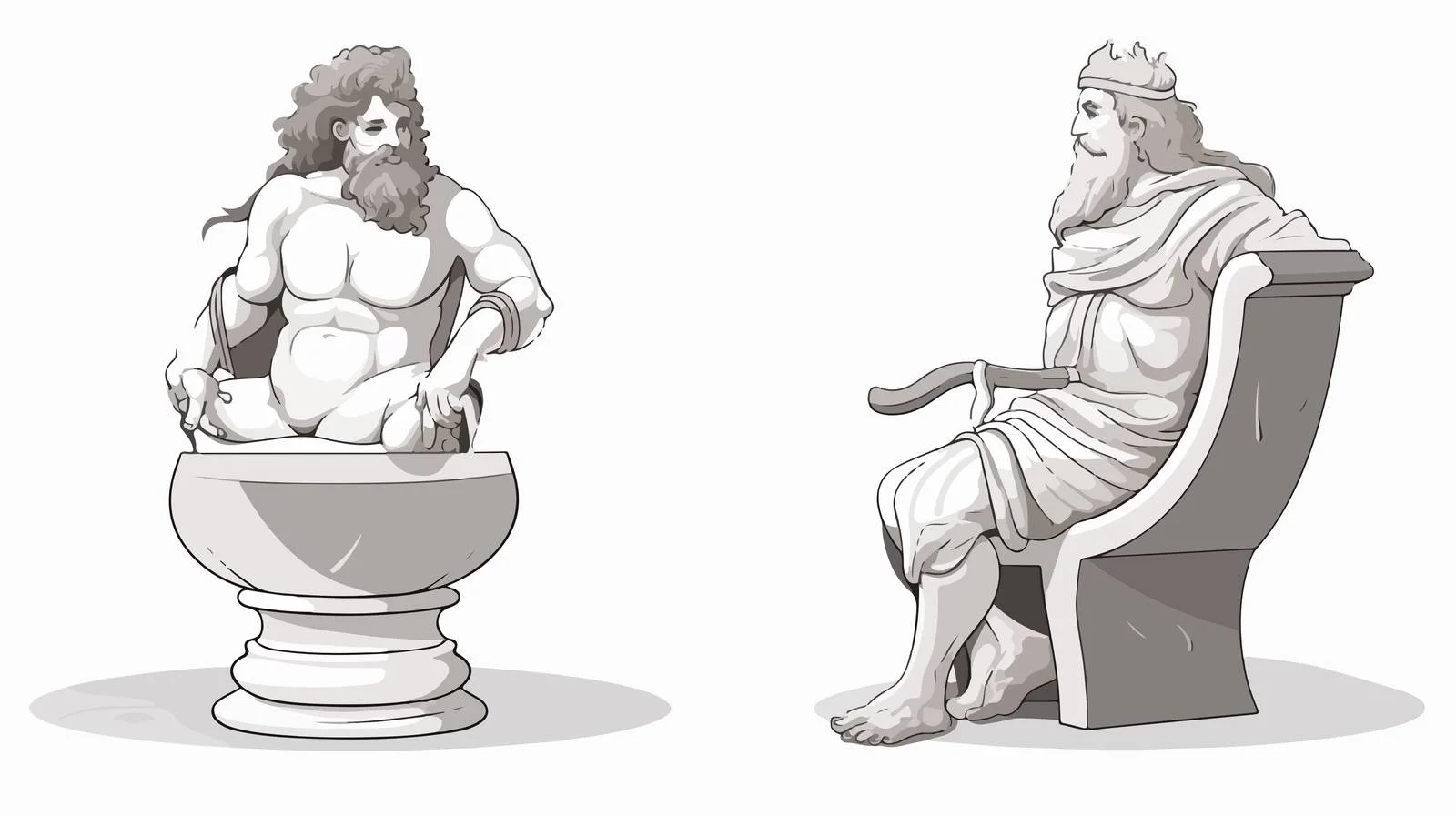 Hephaestus on Chair — free download from Dotvec