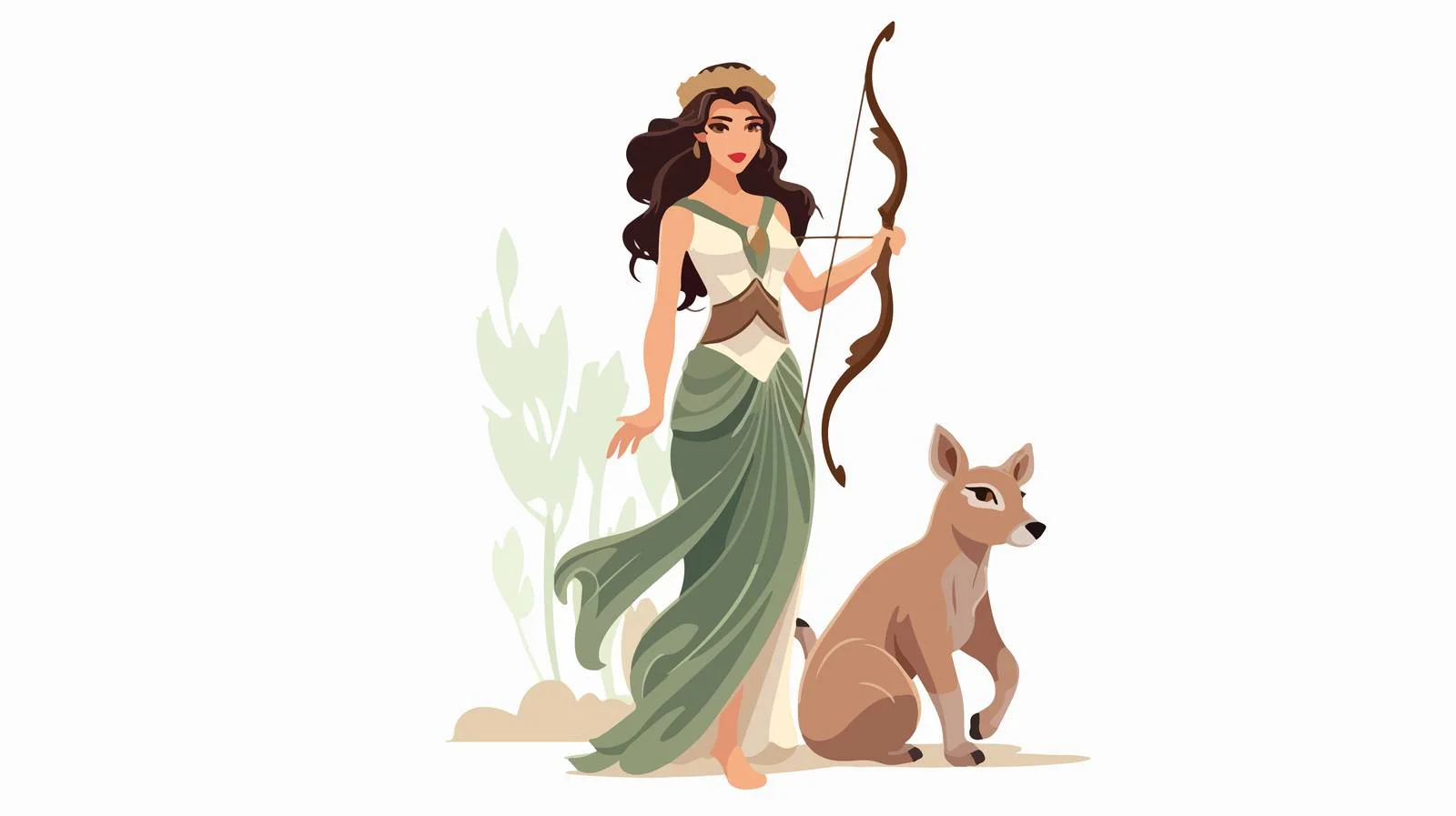 Artemis, Greek Goddess of the Hunt — free download from Dotvec