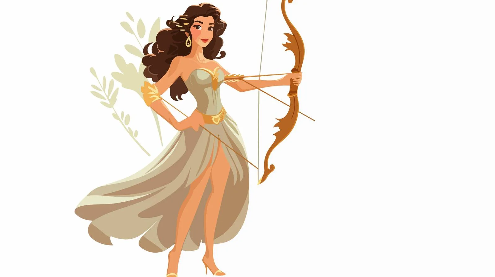 Artemis and Deer Sculpture — free download from Dotvec