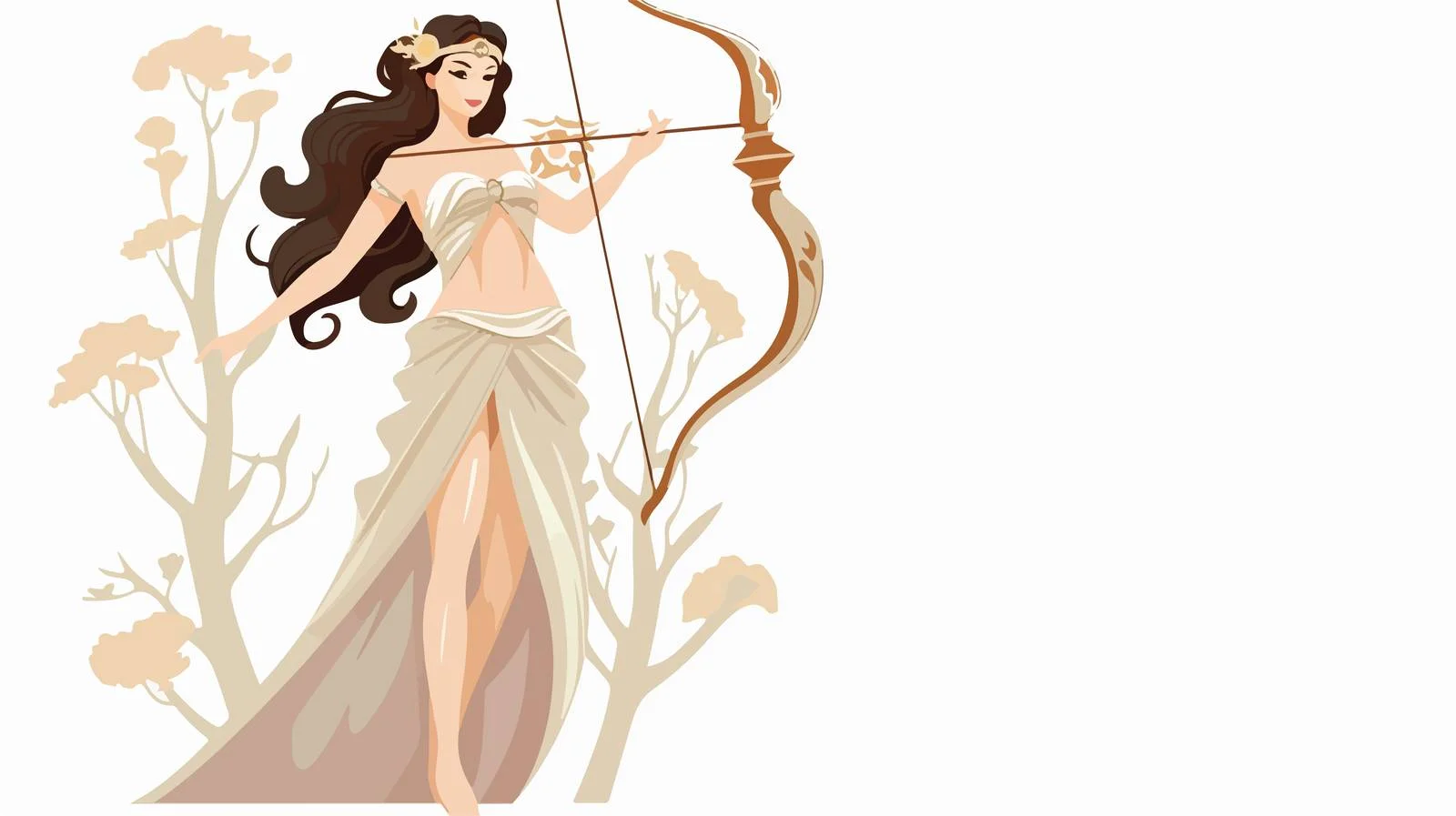 Artemis Hunt Goddess Statue — free download from Dotvec