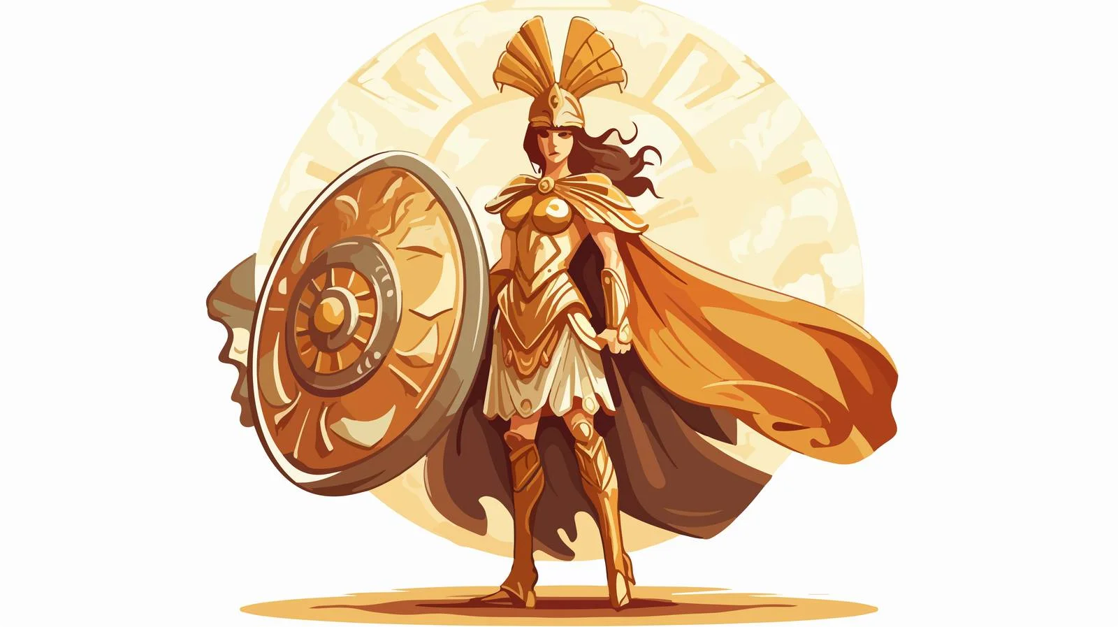 Pallas Athena: Ancient Greek Wisdom Goddess — free download from Dotvec