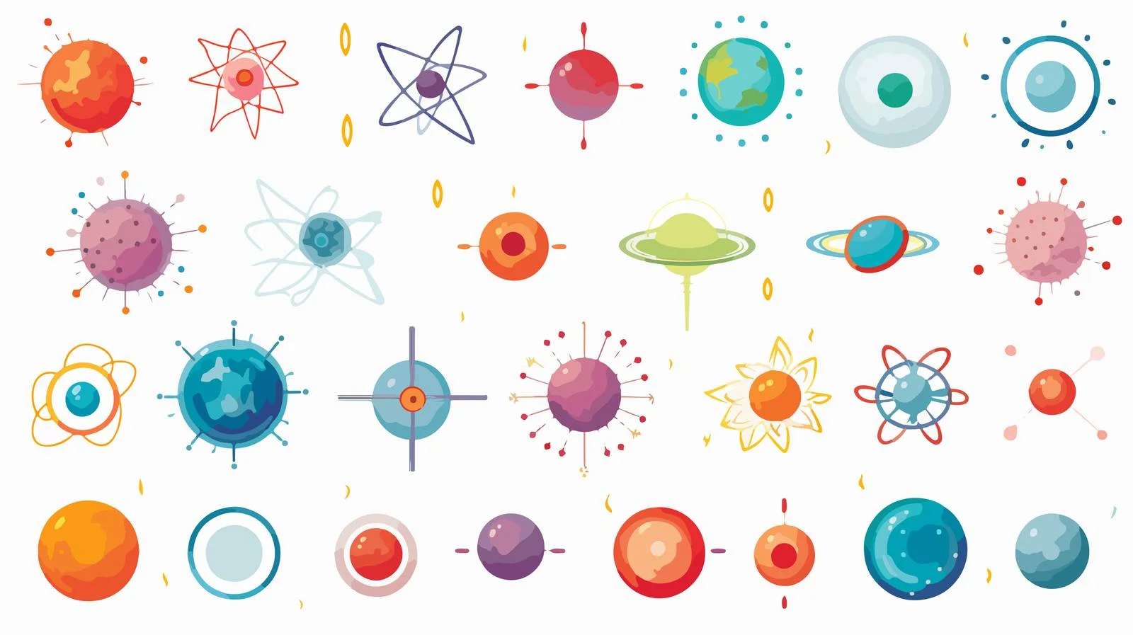 Atomic Structure Vector Protons Neutrons — free download from Dotvec