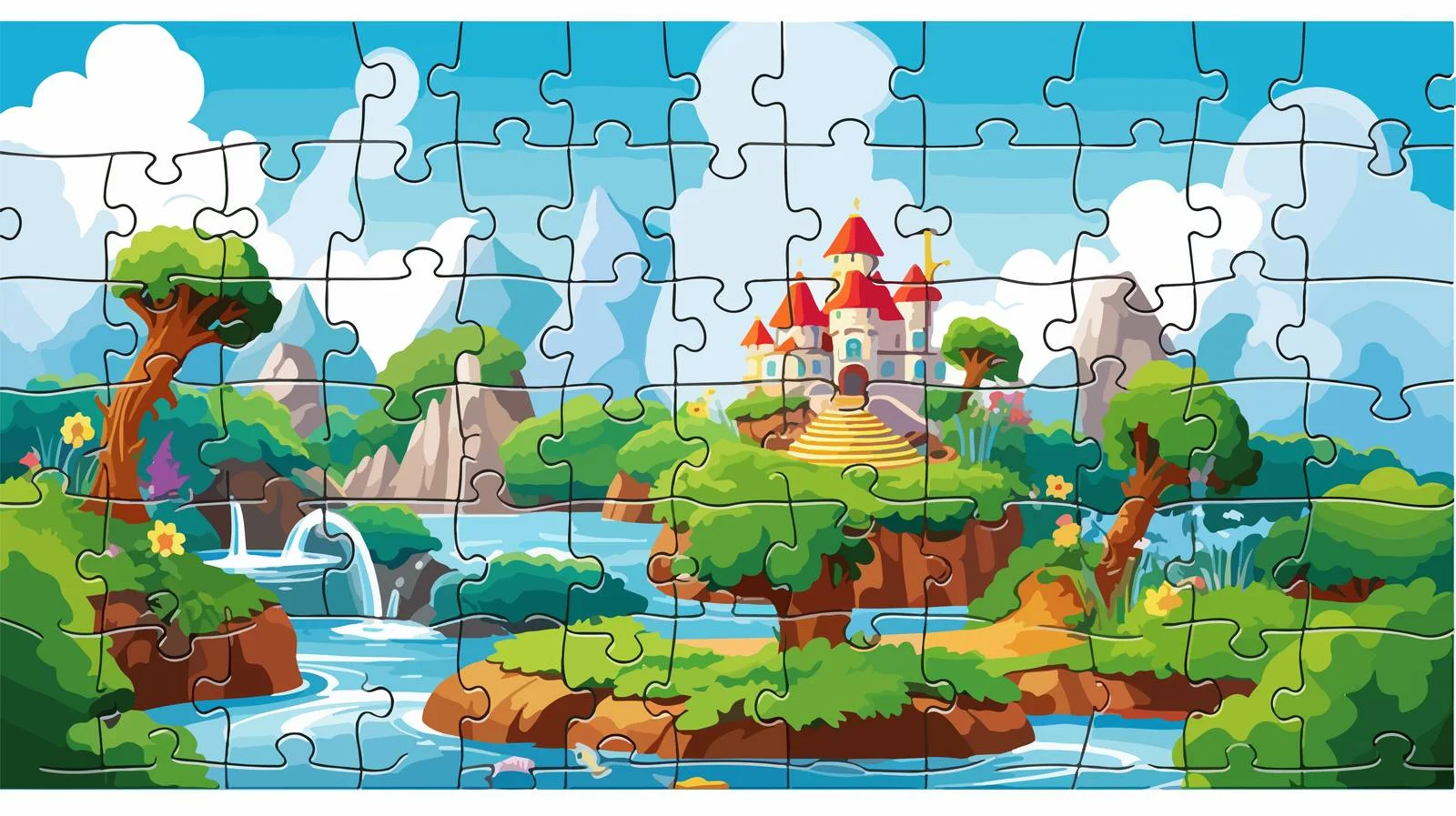 Jigsaw Puzzle Game Background — free download from Dotvec