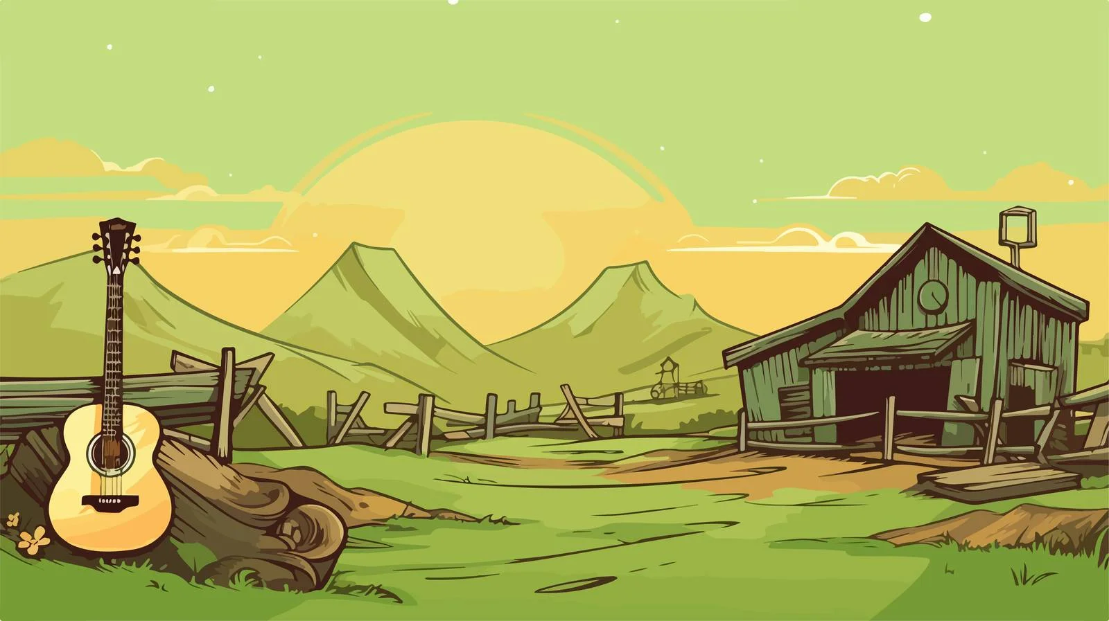 Vibrant Cartoon Background Design — free download from Dotvec