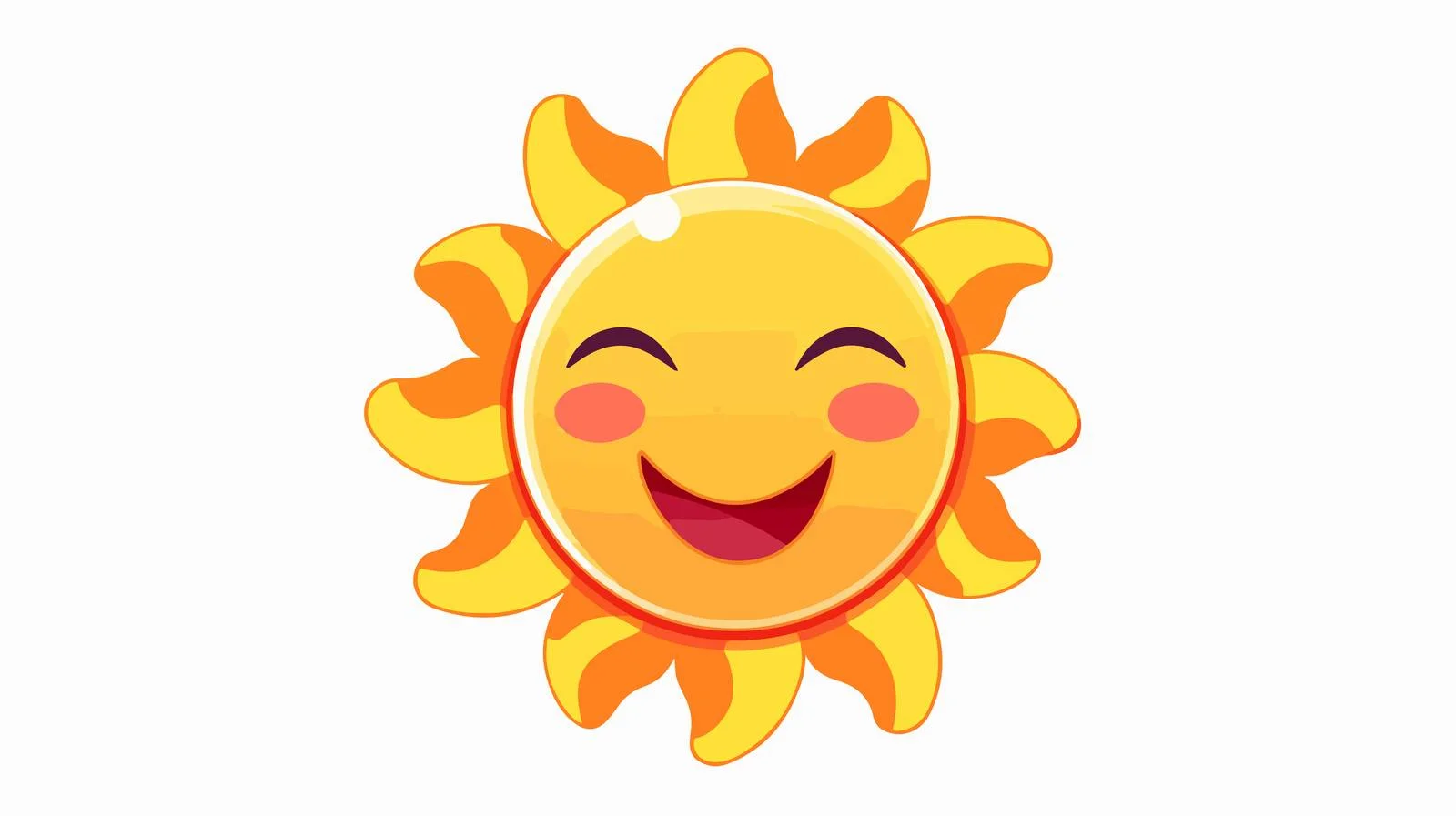 Colorful Cartoon Sun Illustration — free download from Dotvec