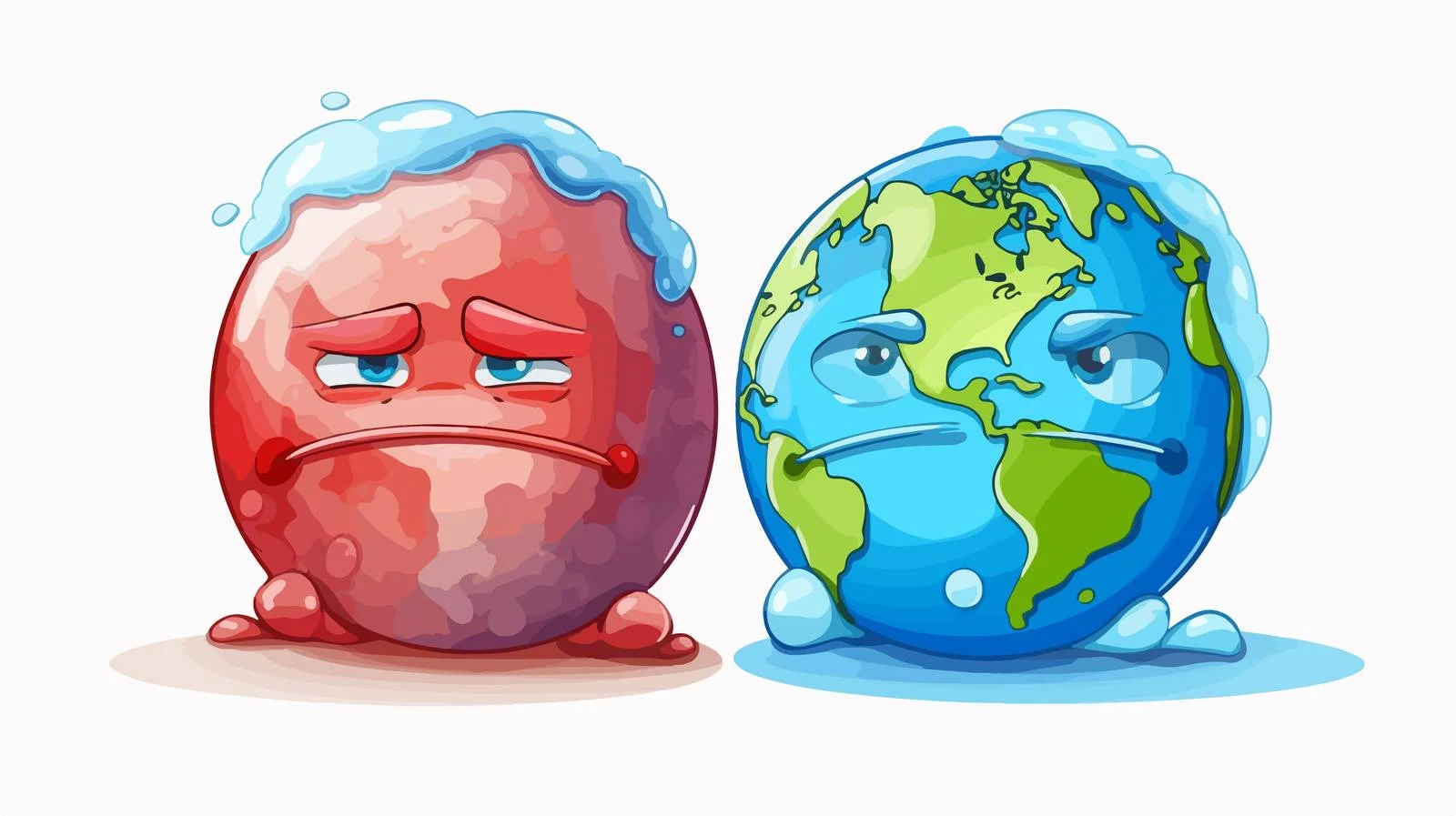 Adorable World Affected by Global Warming — free download from Dotvec